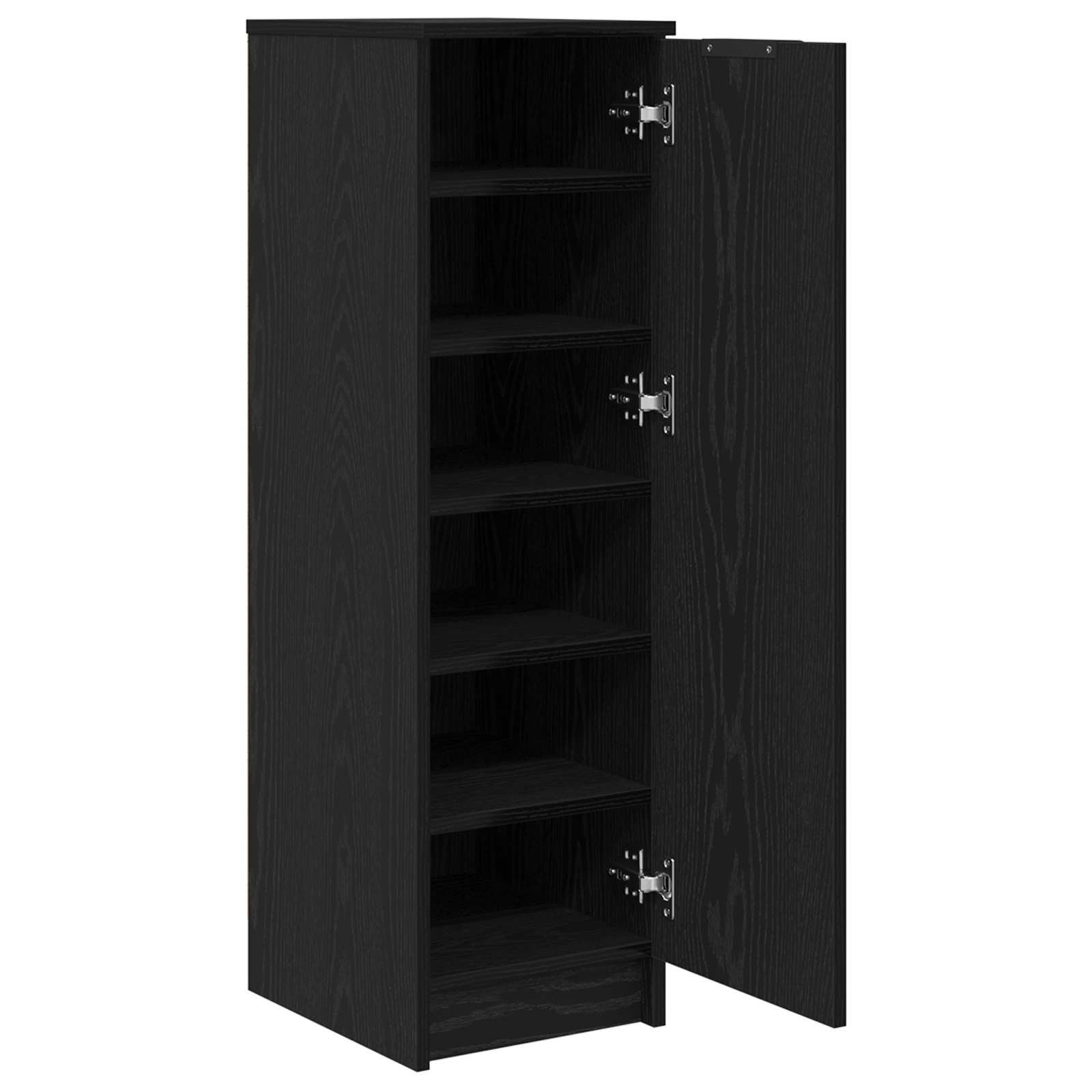 dulap de incaltaminte , Stejar Negru 29,5x35x100,5 cm, din lemn prelucrat — imaginea 5
