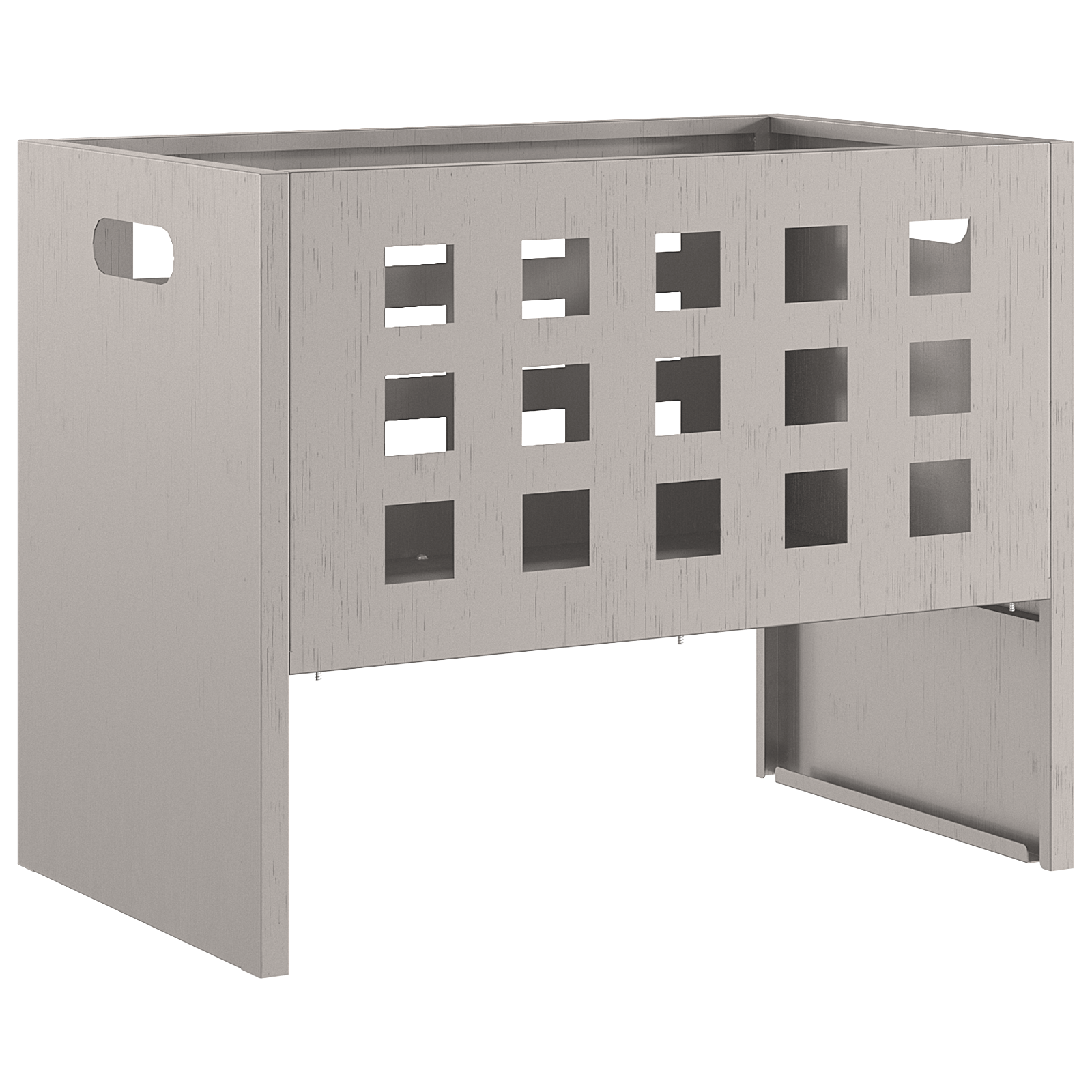 Vatra de foc, dreptunghi, 50x30x40 cm, otel corten — imaginea 4