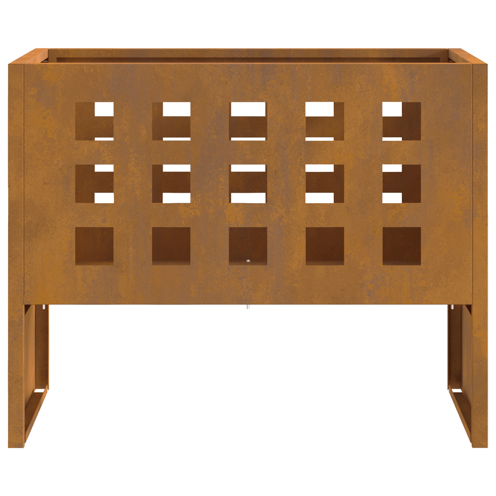 Vatra de foc, dreptunghi, 50x30x40 cm, otel corten — imaginea 6