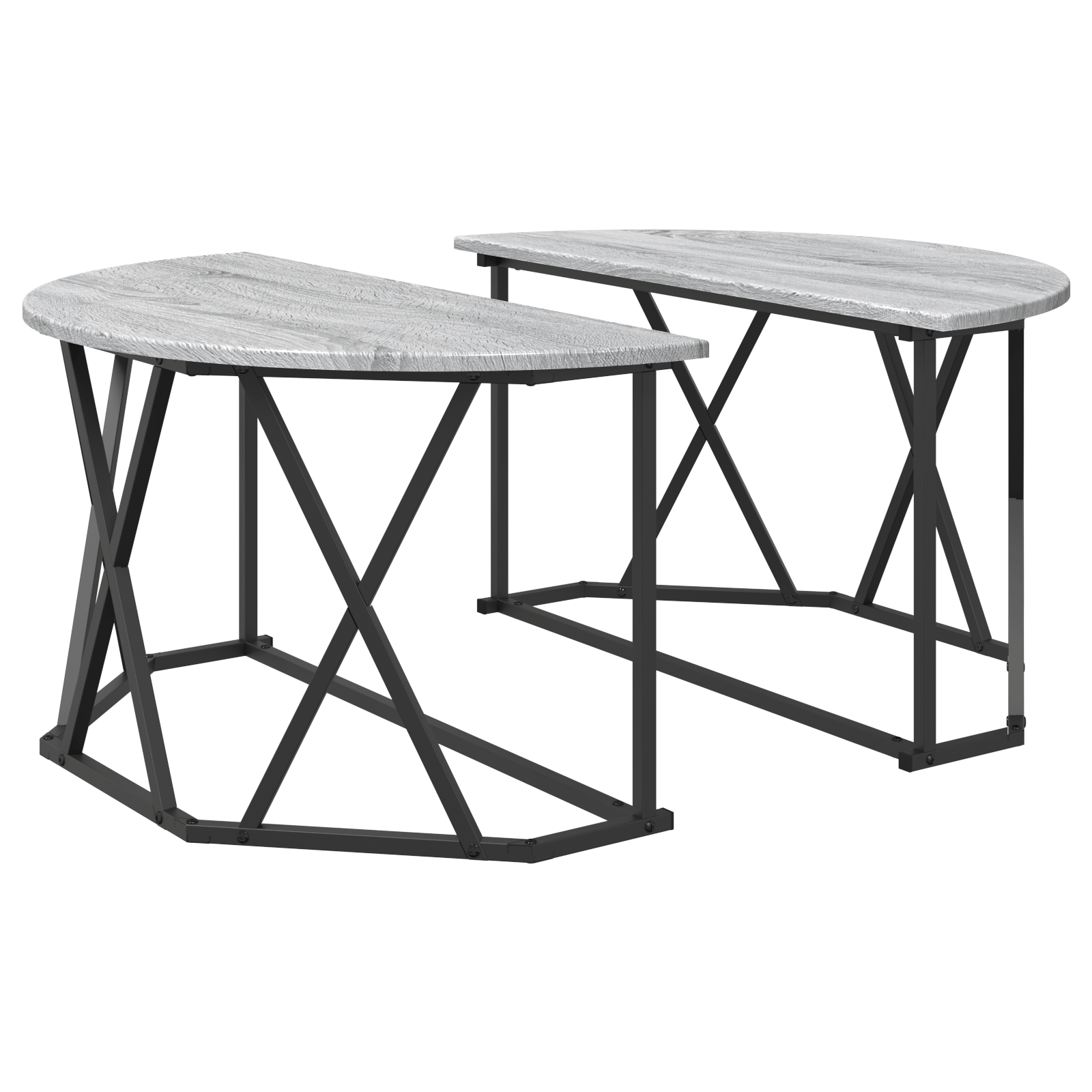 Masa de cafea Gri Sonoma 80x80x42 cm Fabricata din lemn compus — imaginea 2