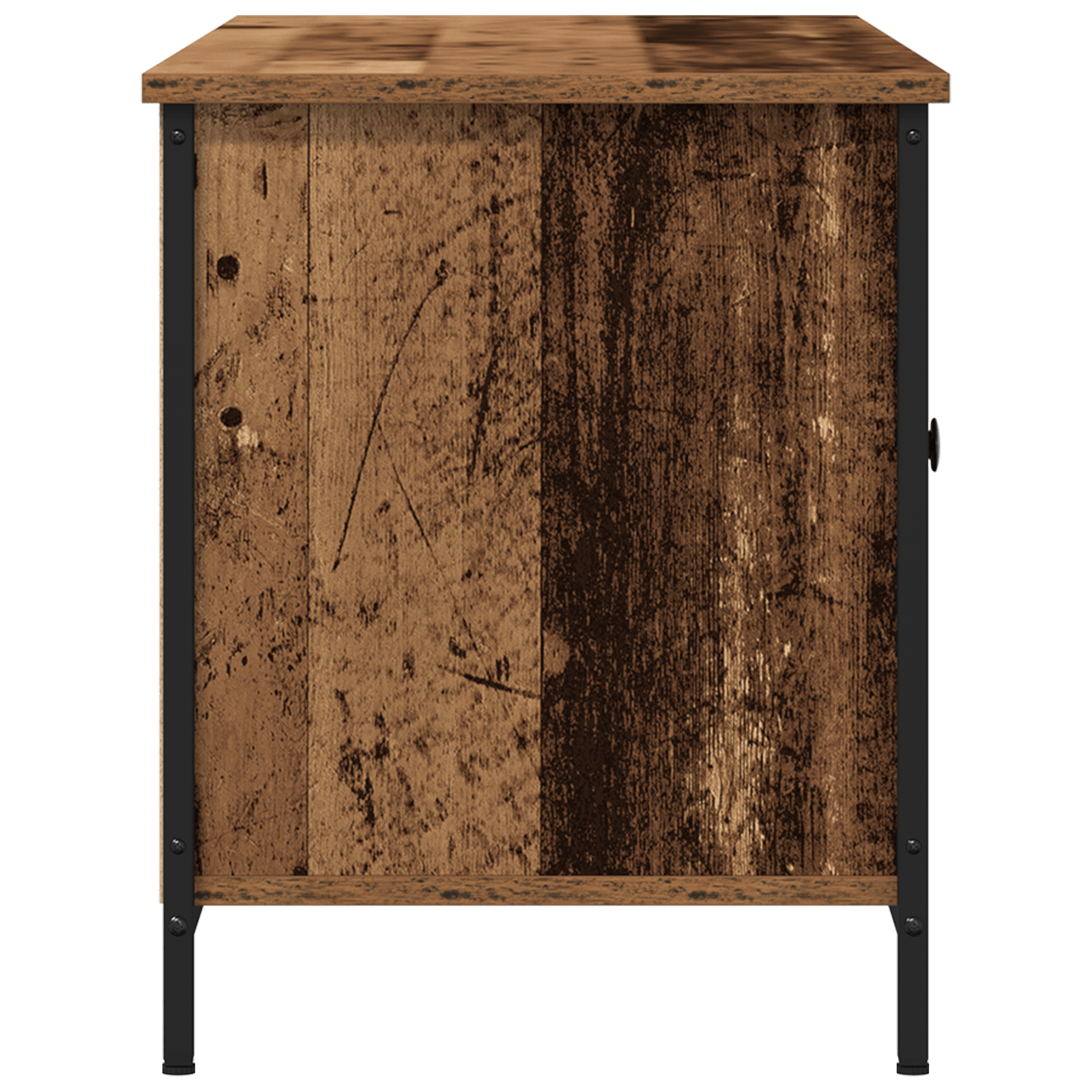 Dulap TV, lemn vechi, 100x40x50 cm, lemn prelucrat si otel — imaginea 7