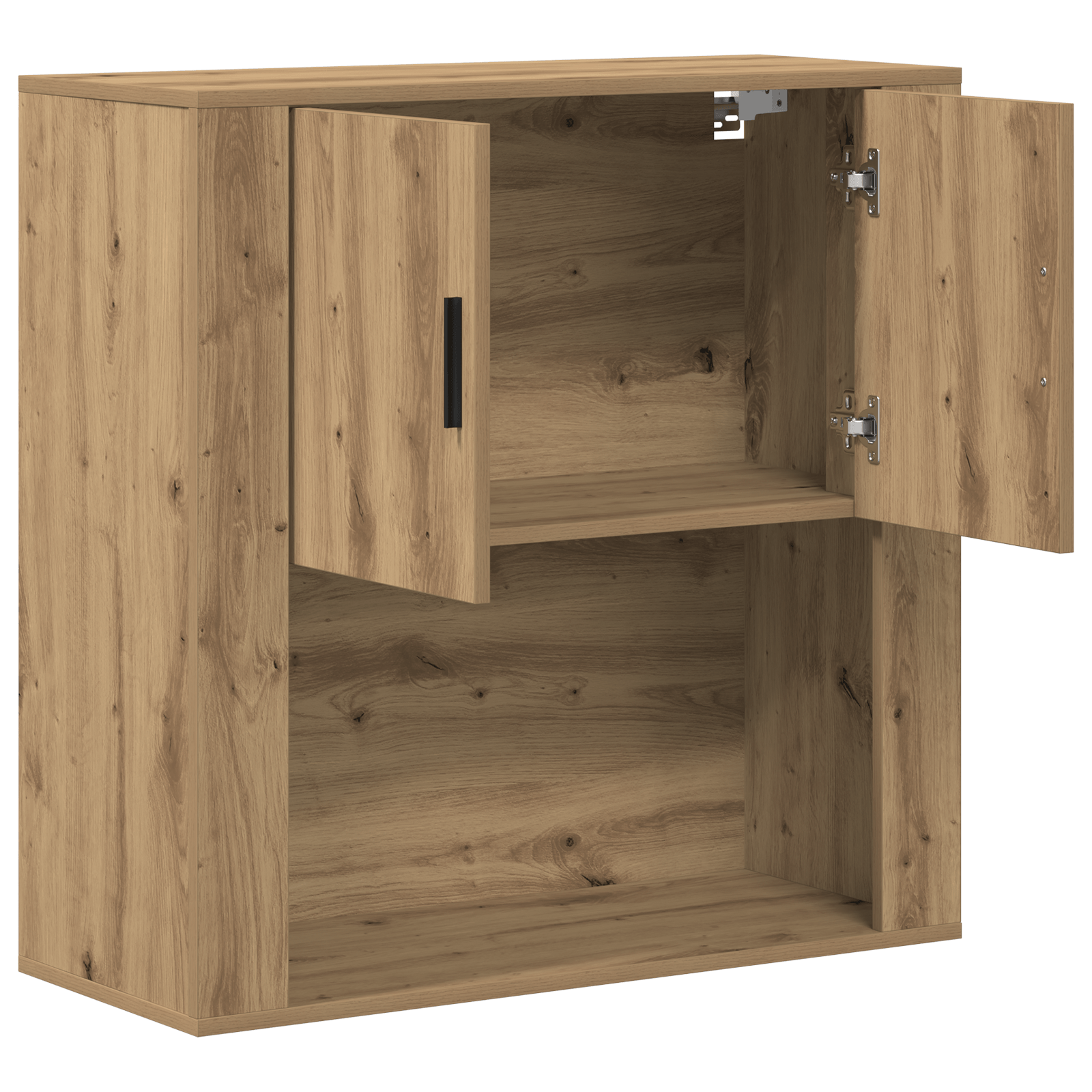 Dulap de perete, stejar artizanal, 80x33x80 cm, lemn prelucrat — imaginea 5
