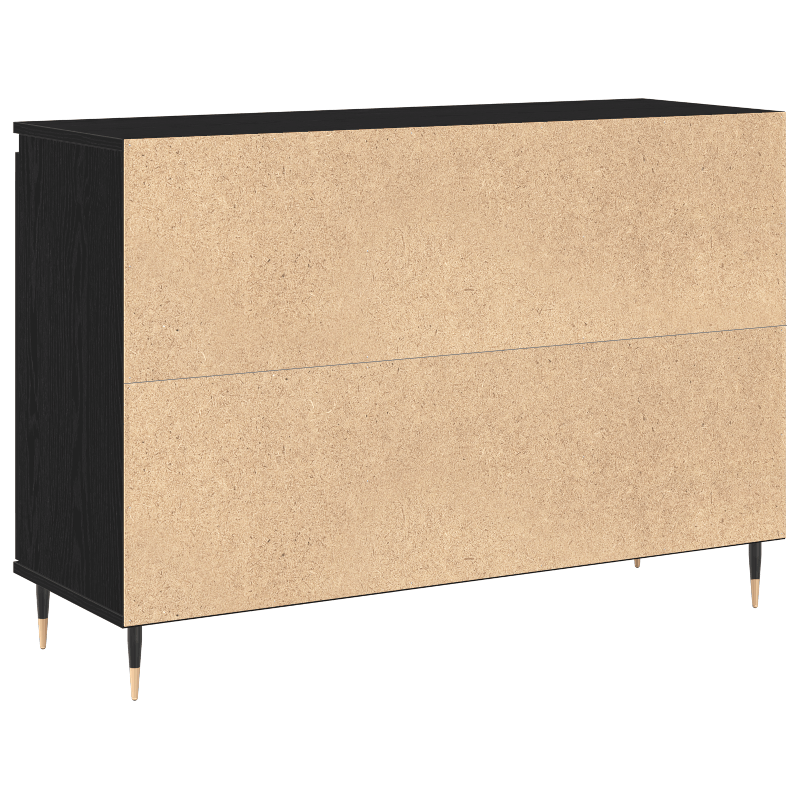 Dulap cu usi si sertare, stejar negru, 101,5x35x70 cm — imaginea 8