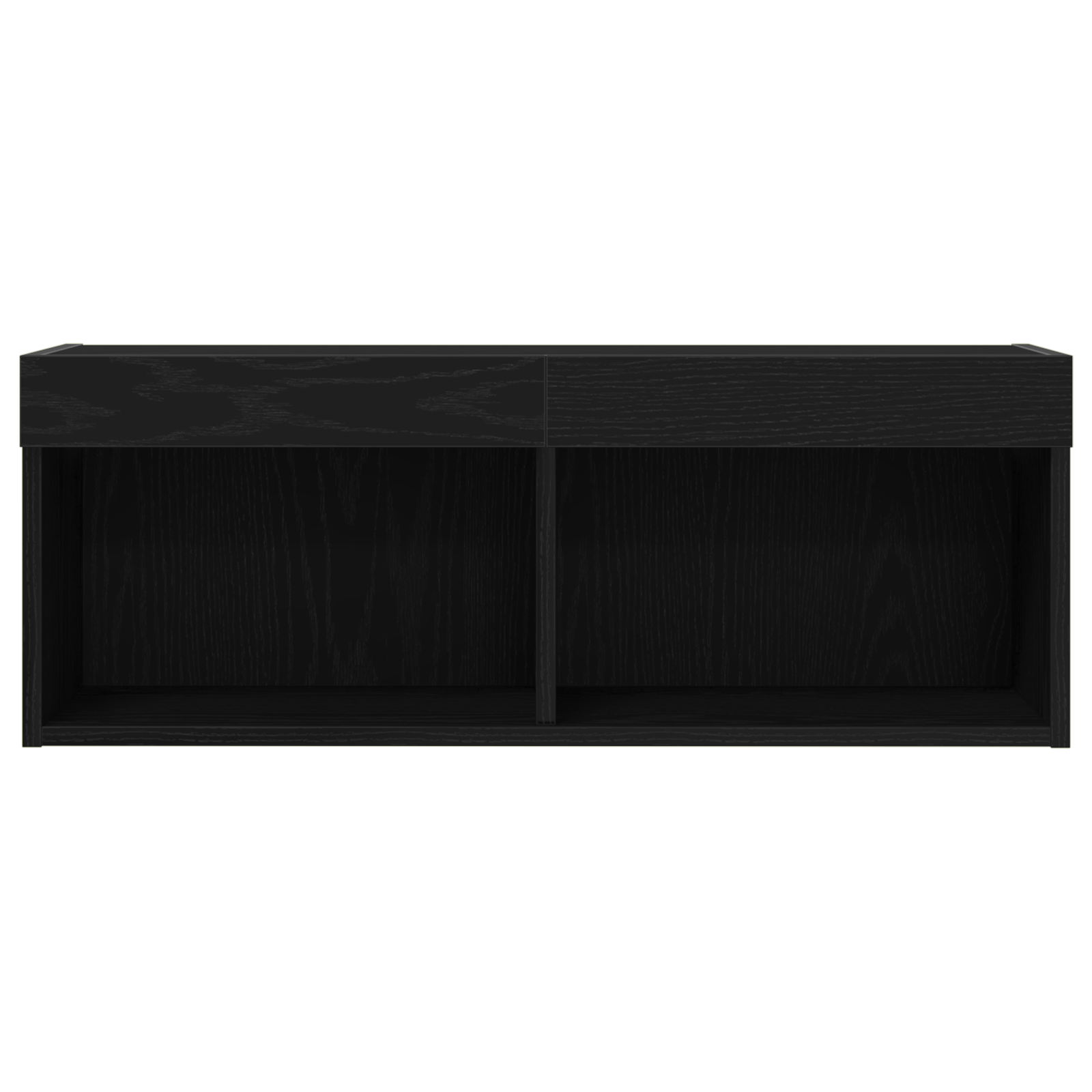 Dulap TV de perete cu LED, 2 buc., stejar negru, 80x30x30 cm — imaginea 7