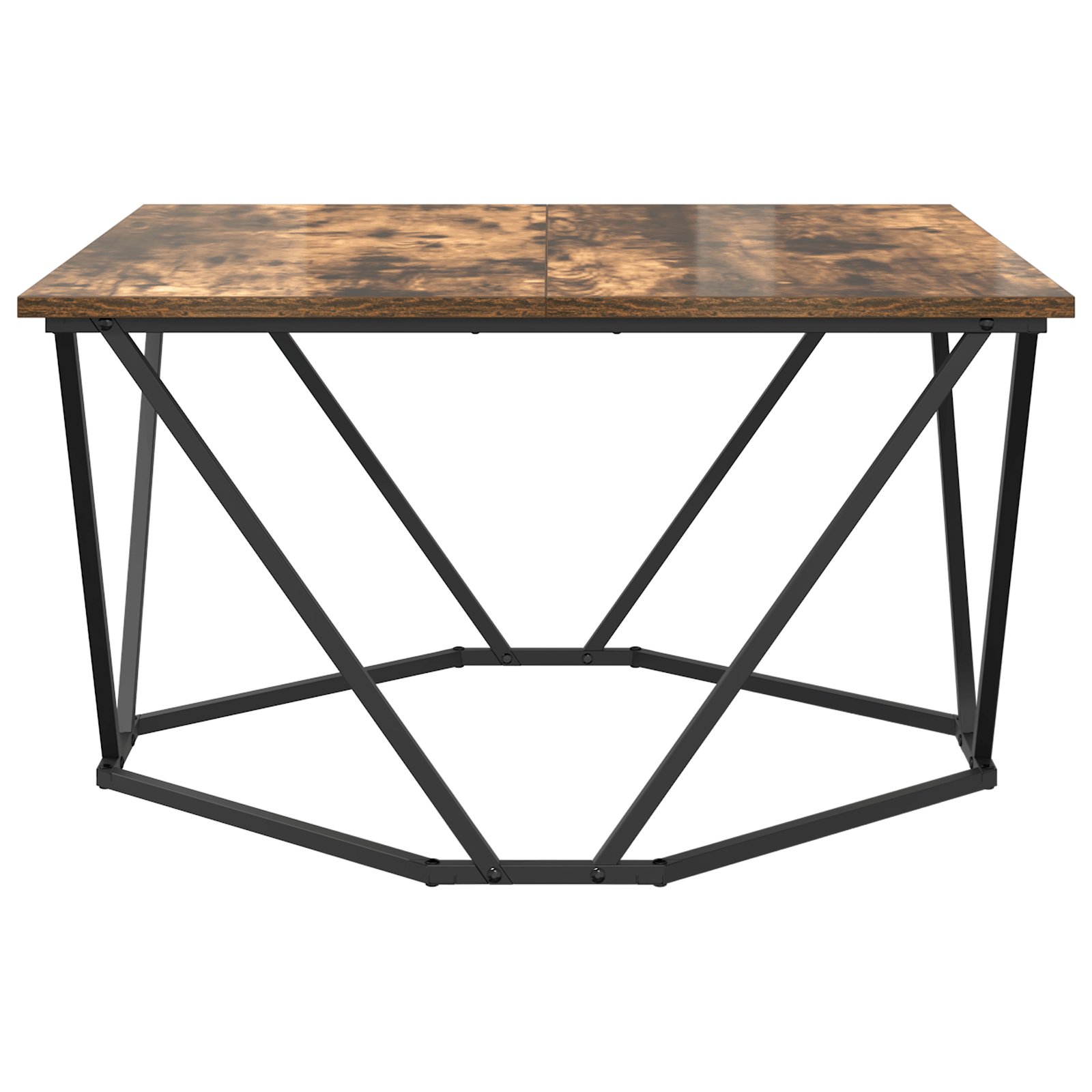 Masa de cafea Stejar afumat 80x80x45 cm Lemn compozit — imaginea 5