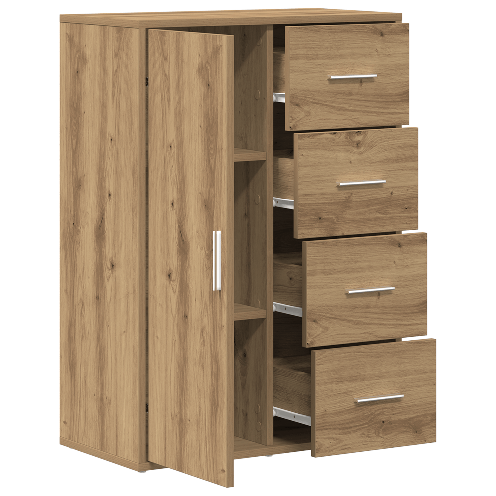 Dulap, stejar artizanal, 60x31x84 cm, lemn prelucrat — imaginea 2