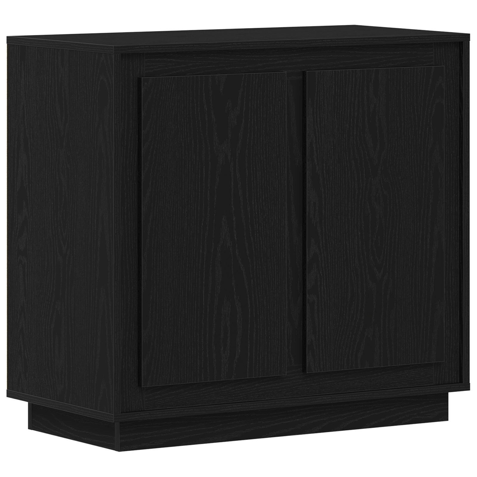 Dulap, stejar negru, 80x34x75 cm, lemn prelucrat — imaginea 2