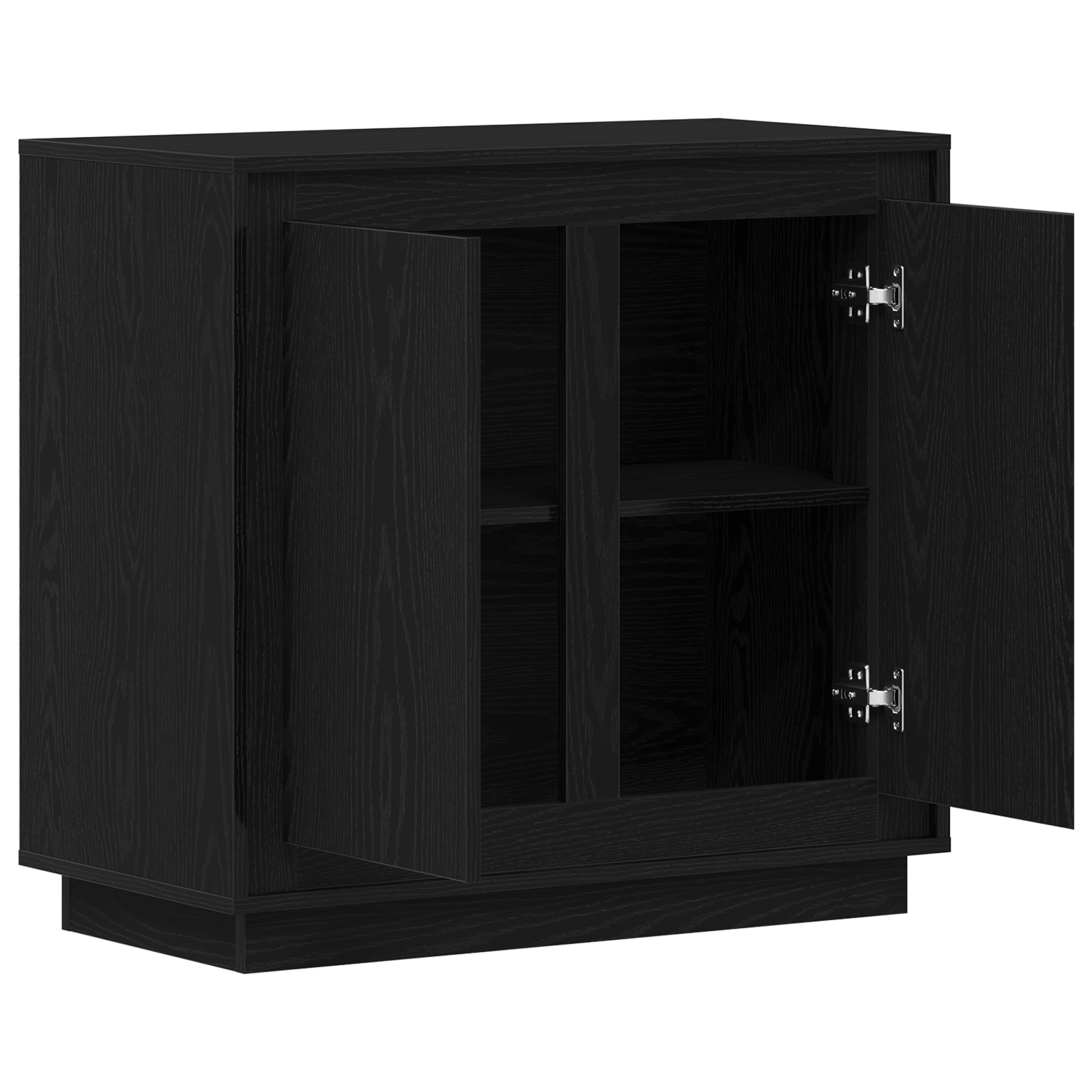 Dulap, stejar negru, 80x34x75 cm, lemn prelucrat — imaginea 5