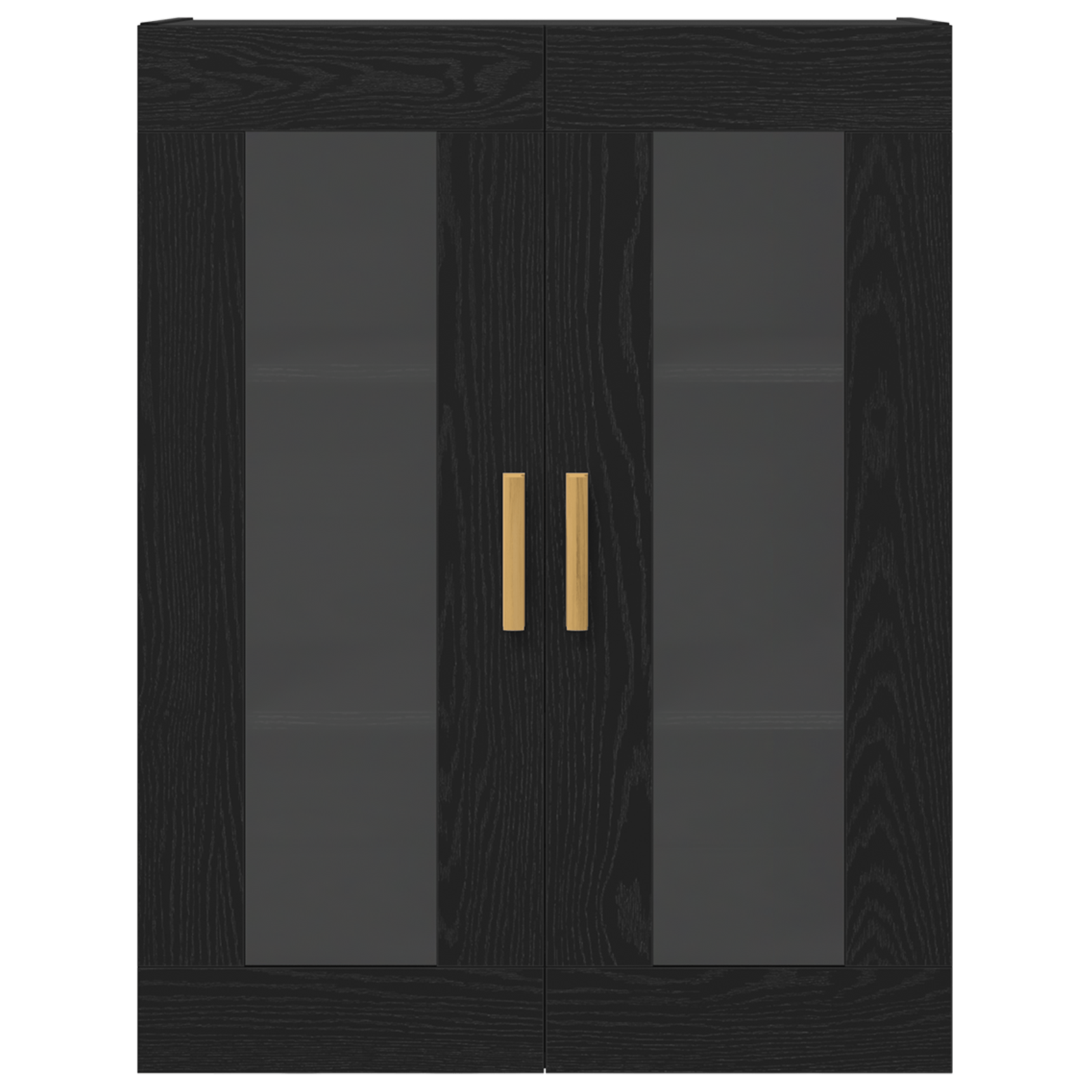 Cabinet de perete din stejar negru - 69.5x34x90 cm — imaginea 7