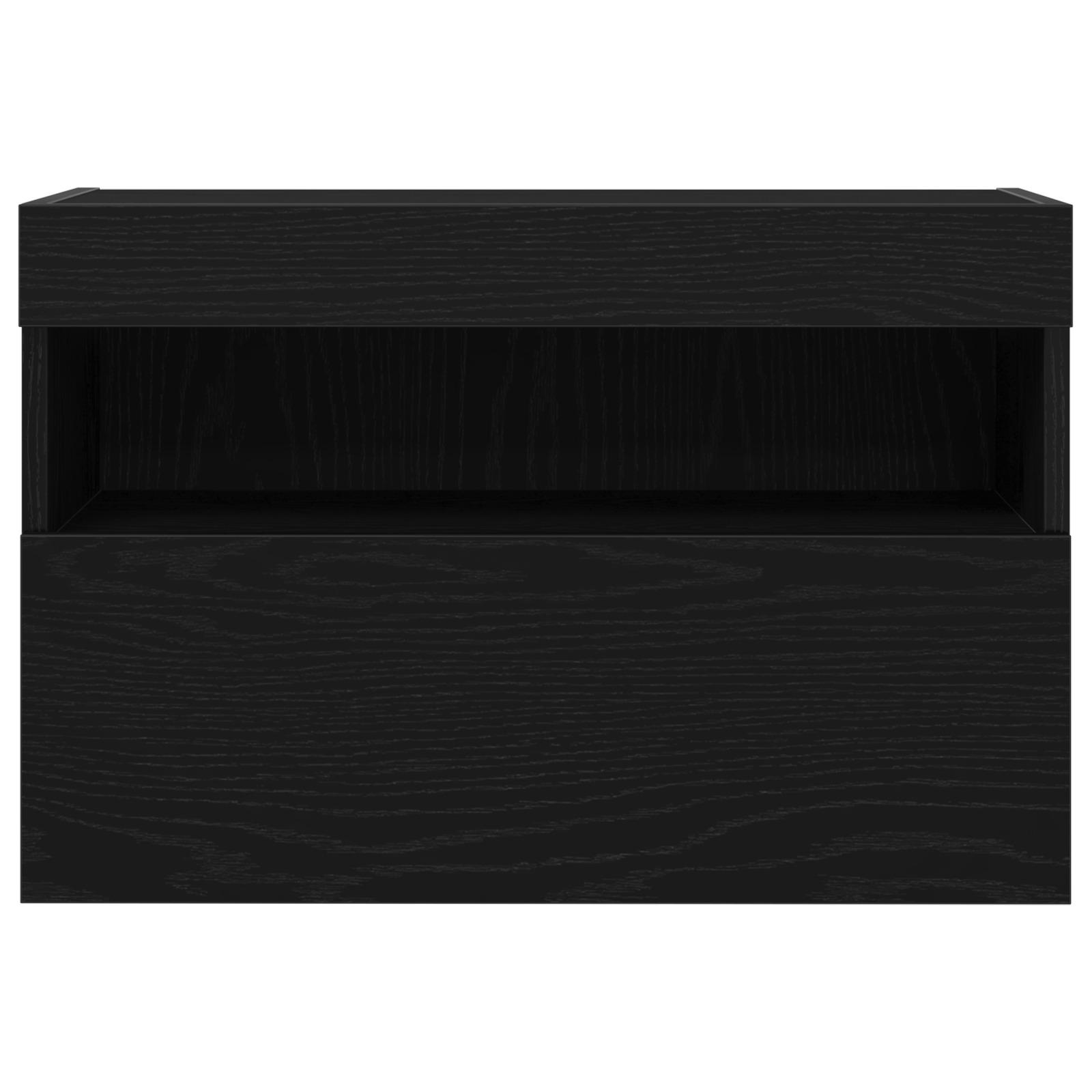 Dulap TV de perete cu LED, 2 buc., stejar negru, 60x30x40 cm — imaginea 8