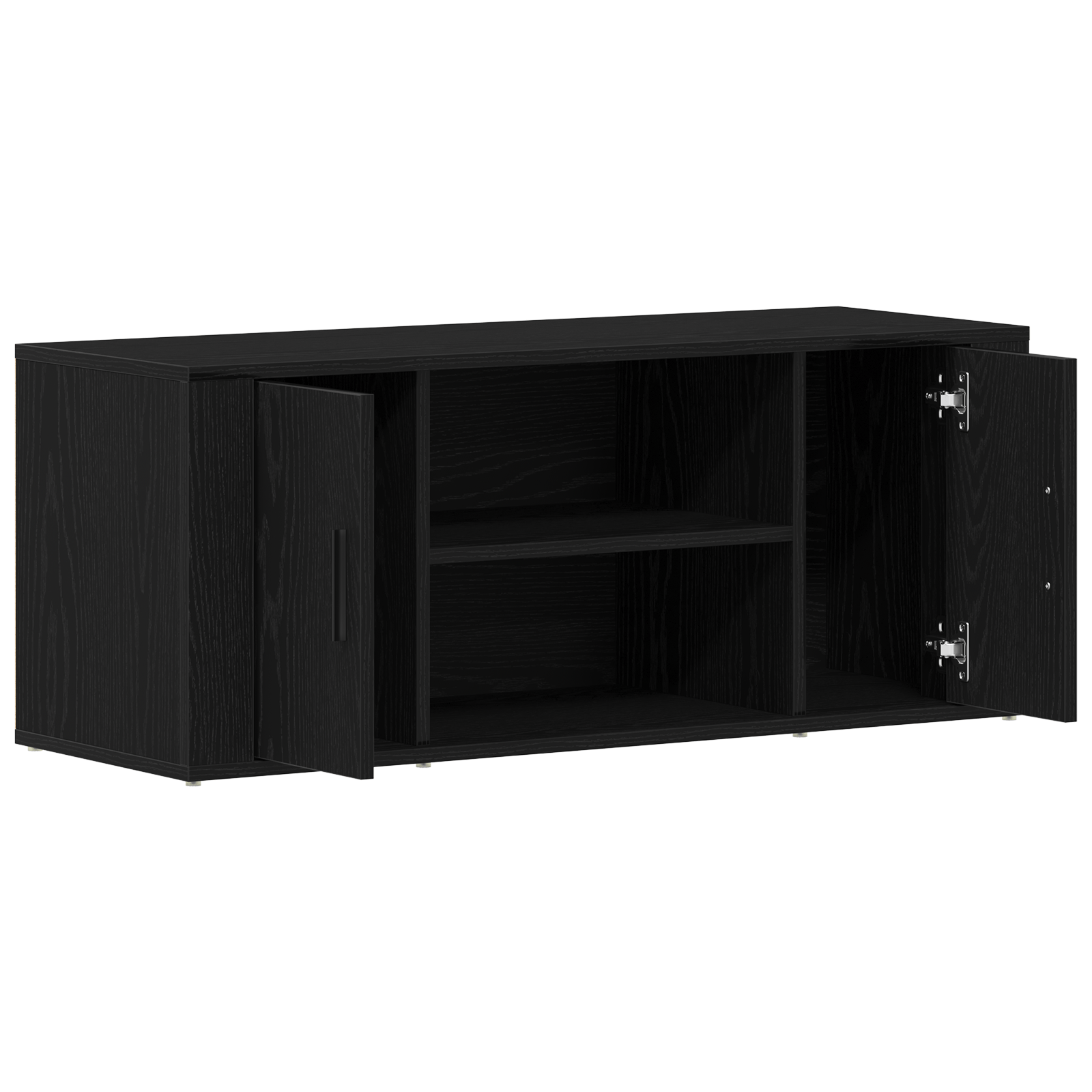 Dulap TV, stejar negru, 100x35x40 cm, lemn prelucrat — imaginea 5