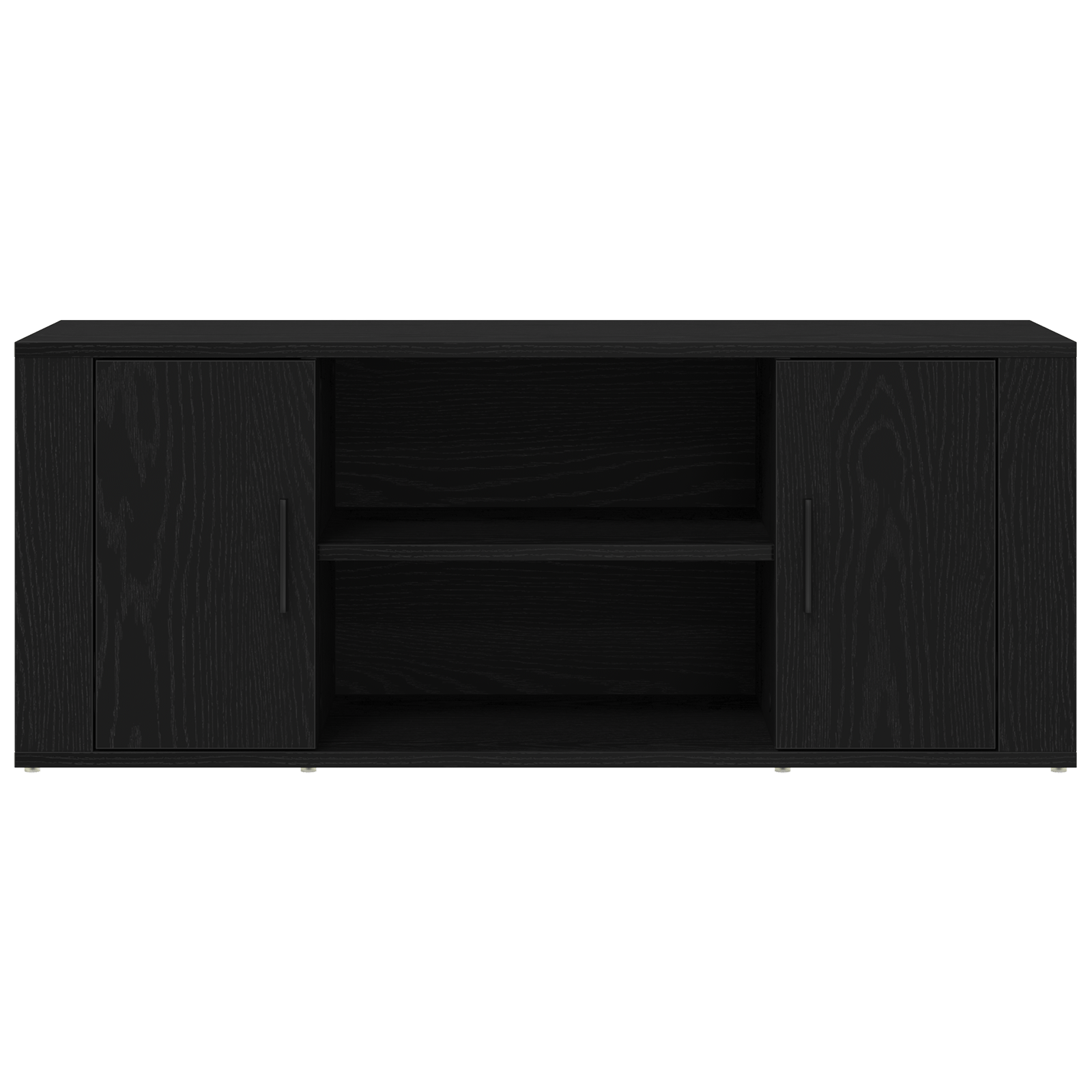 Dulap TV, stejar negru, 100x35x40 cm, lemn prelucrat — imaginea 6