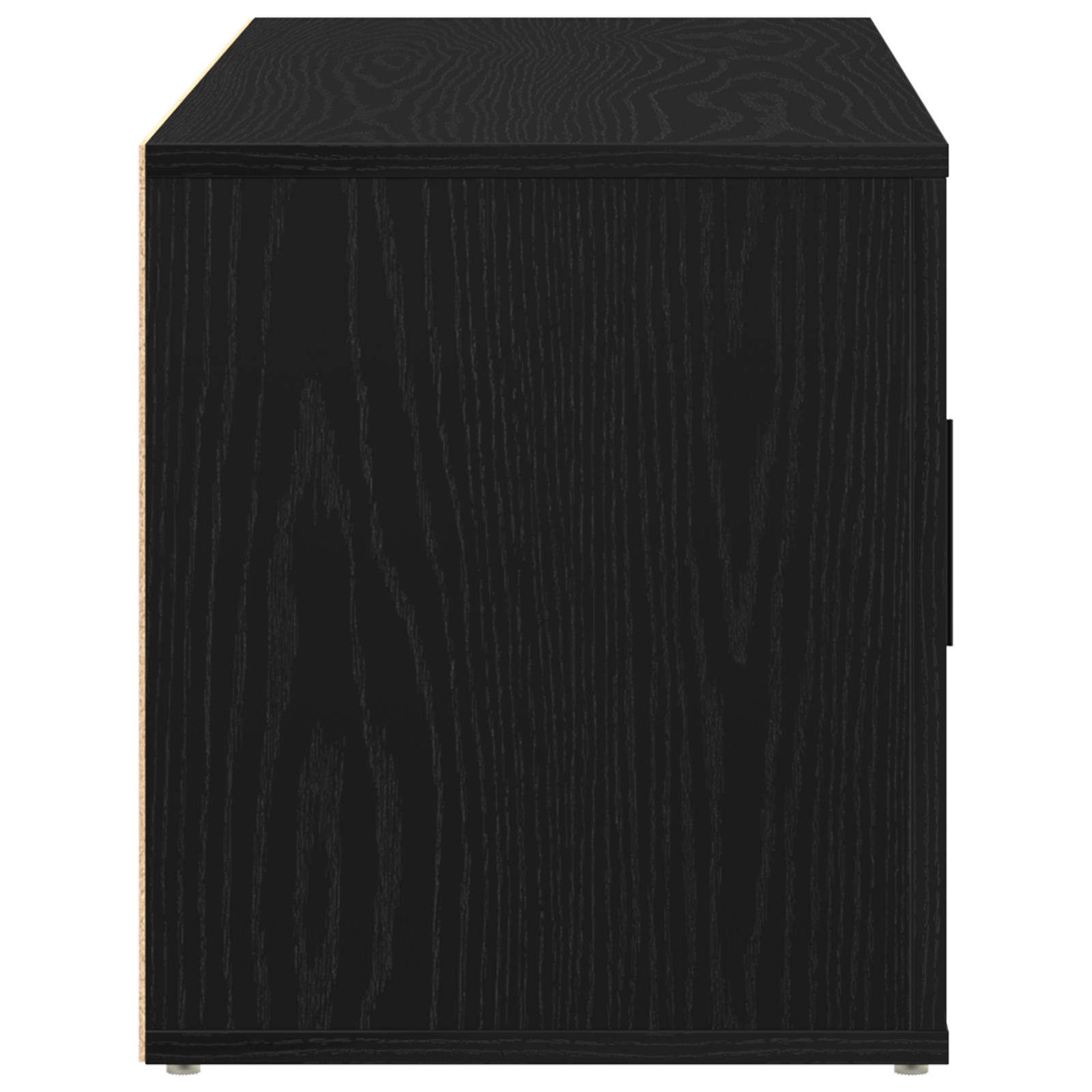 Dulap TV, stejar negru, 100x35x40 cm, lemn prelucrat — imaginea 7
