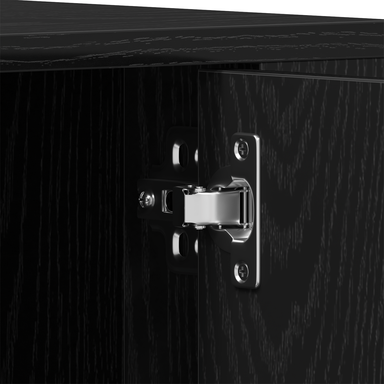 Dulap TV, stejar negru, 100x35x40 cm, lemn prelucrat — imaginea 9