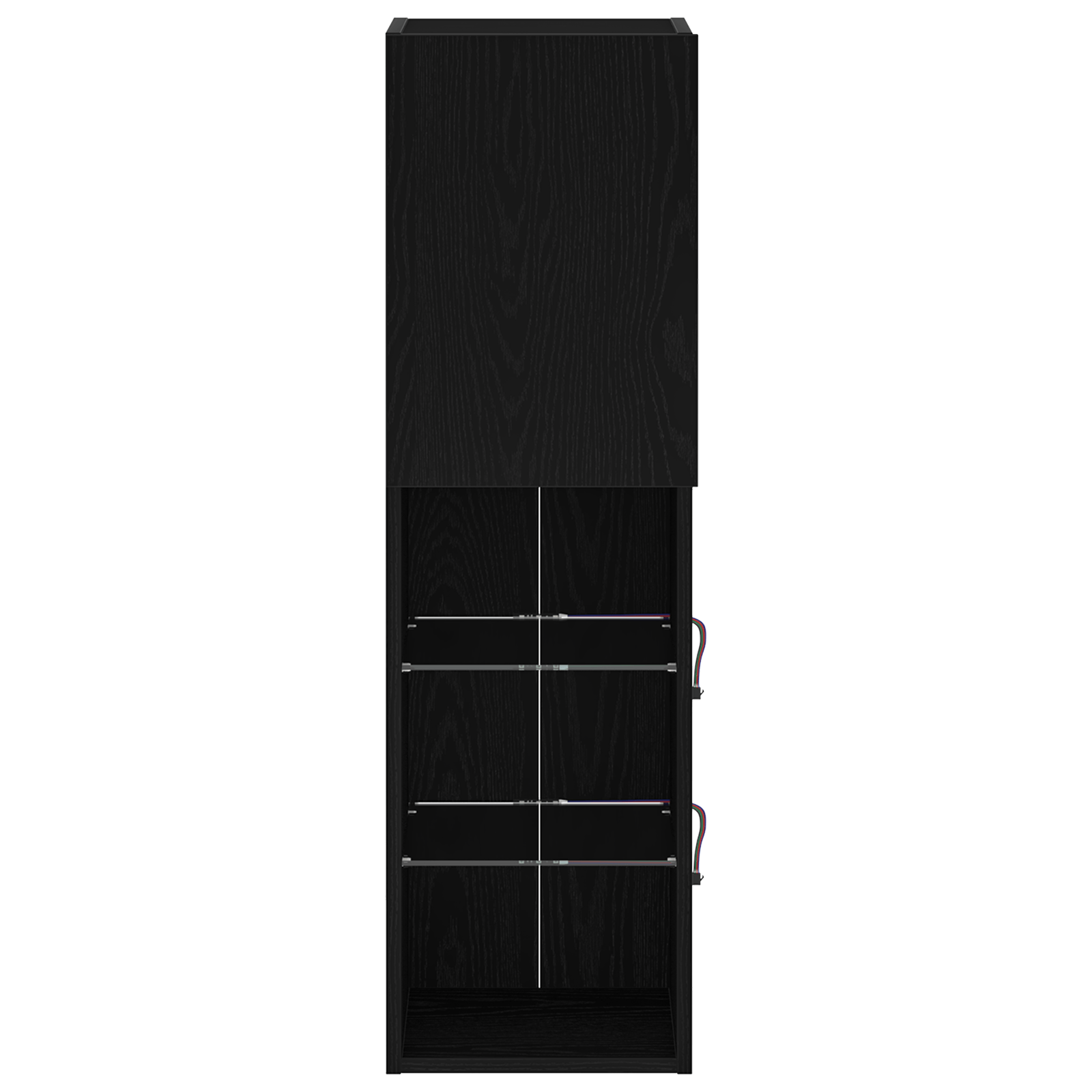 Dulap TV cu LED, stejar negru, 30,5x30x102 cm, lemn prelucrat — imaginea 7