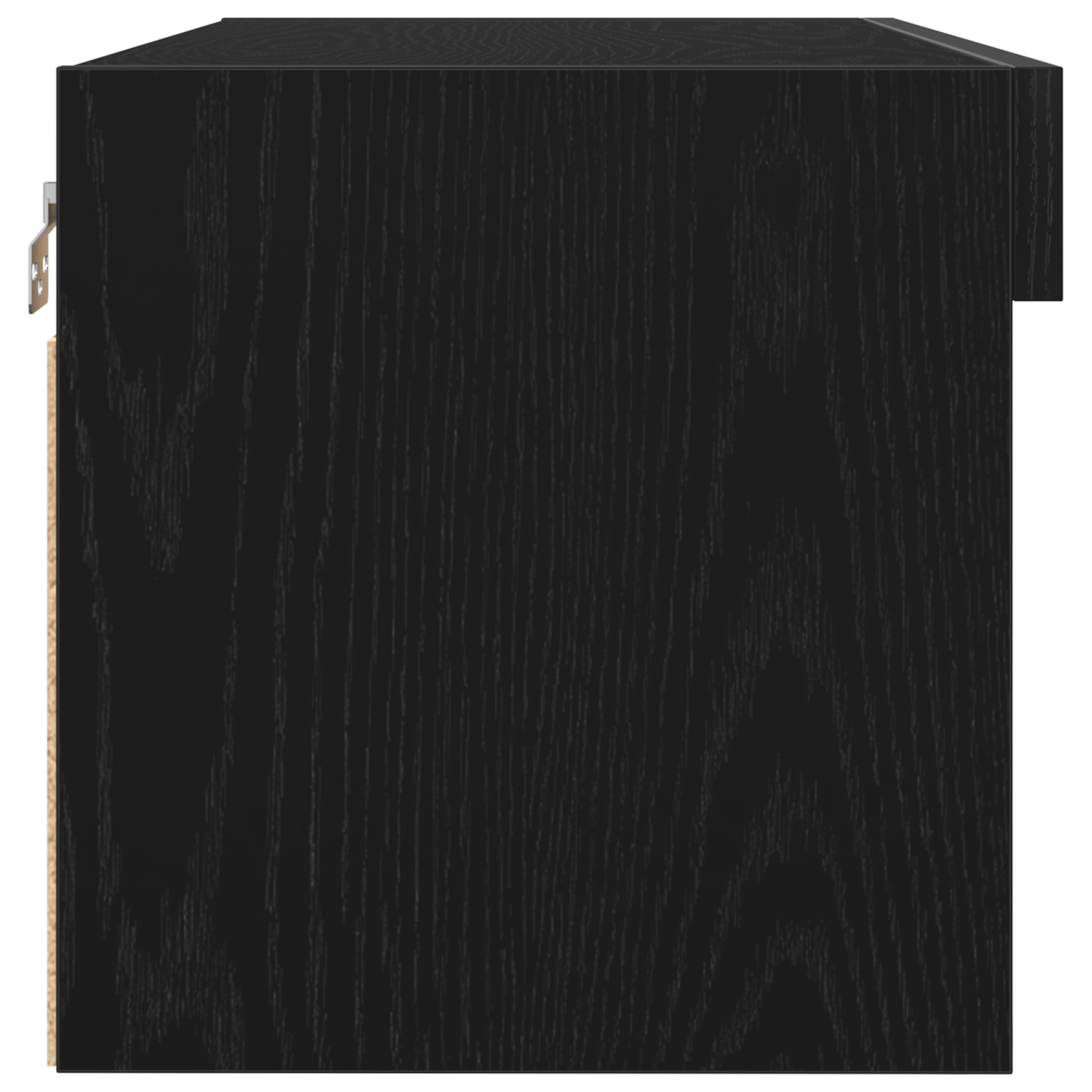 Dulap TV de perete cu LED, stejar negru, 80x30x30 cm — imaginea 8