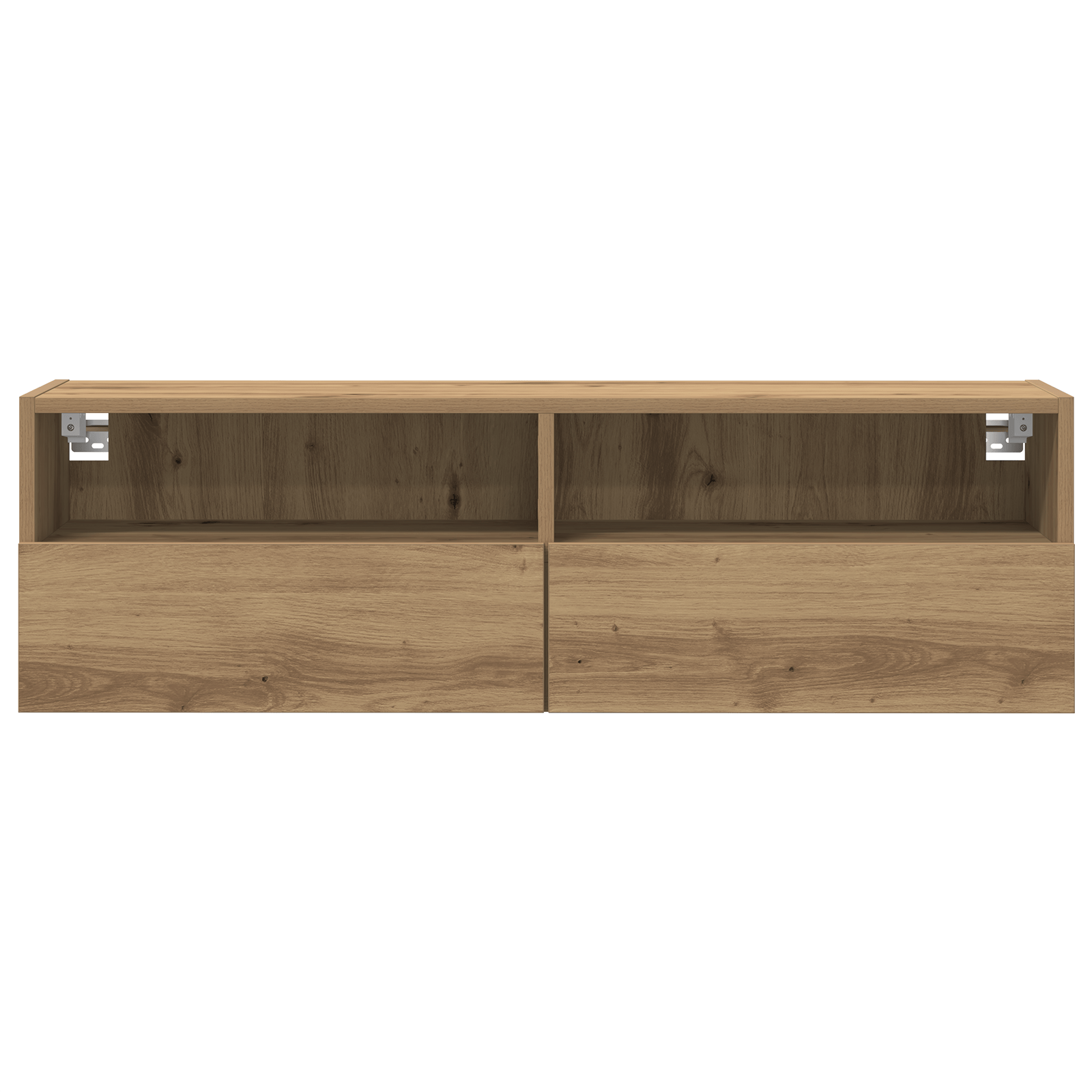 Dulap TV de perete stejar artizanal 100x30x30 cm lemn prelucrat — imaginea 6