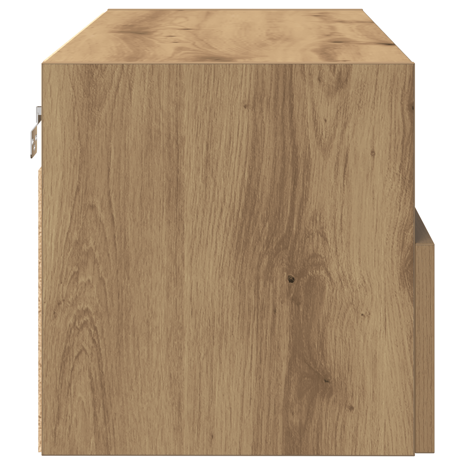 Dulap TV de perete stejar artizanal 100x30x30 cm lemn prelucrat — imaginea 7