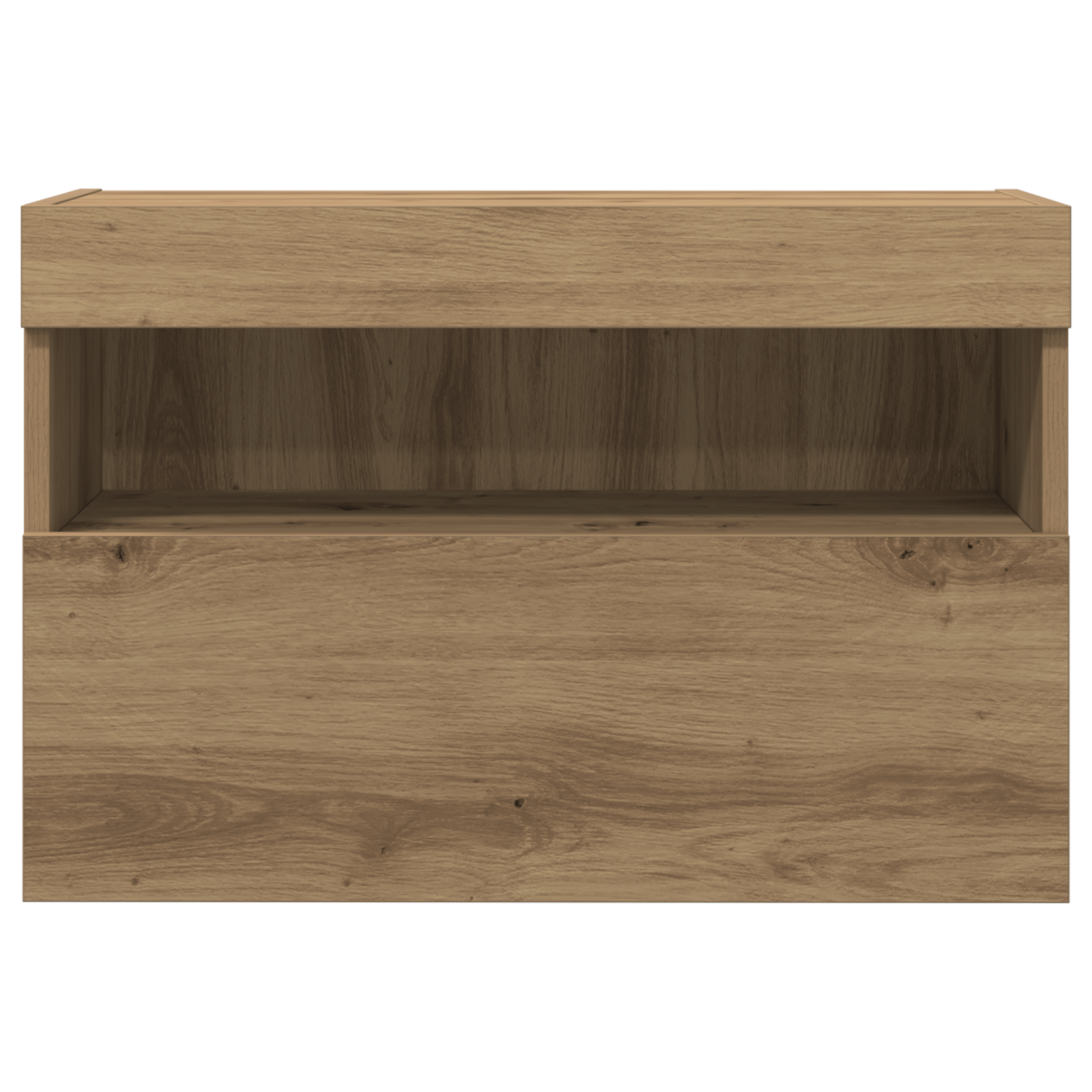 Dulap TV de perete cu LED, 2 buc., stejar artizanal 60x30x40 cm — imaginea 8