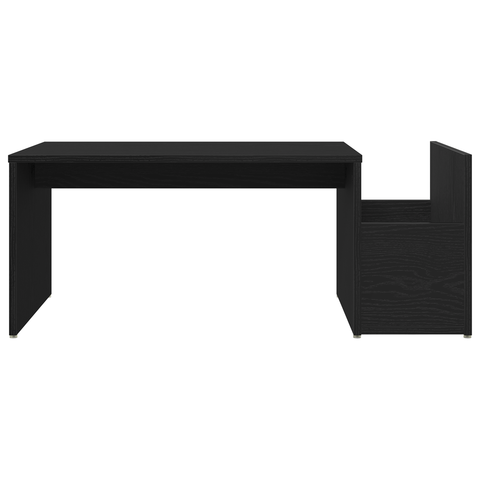 Masa de cafea Negru Stejar 90x45x35 cm Lemn compus — imaginea 6