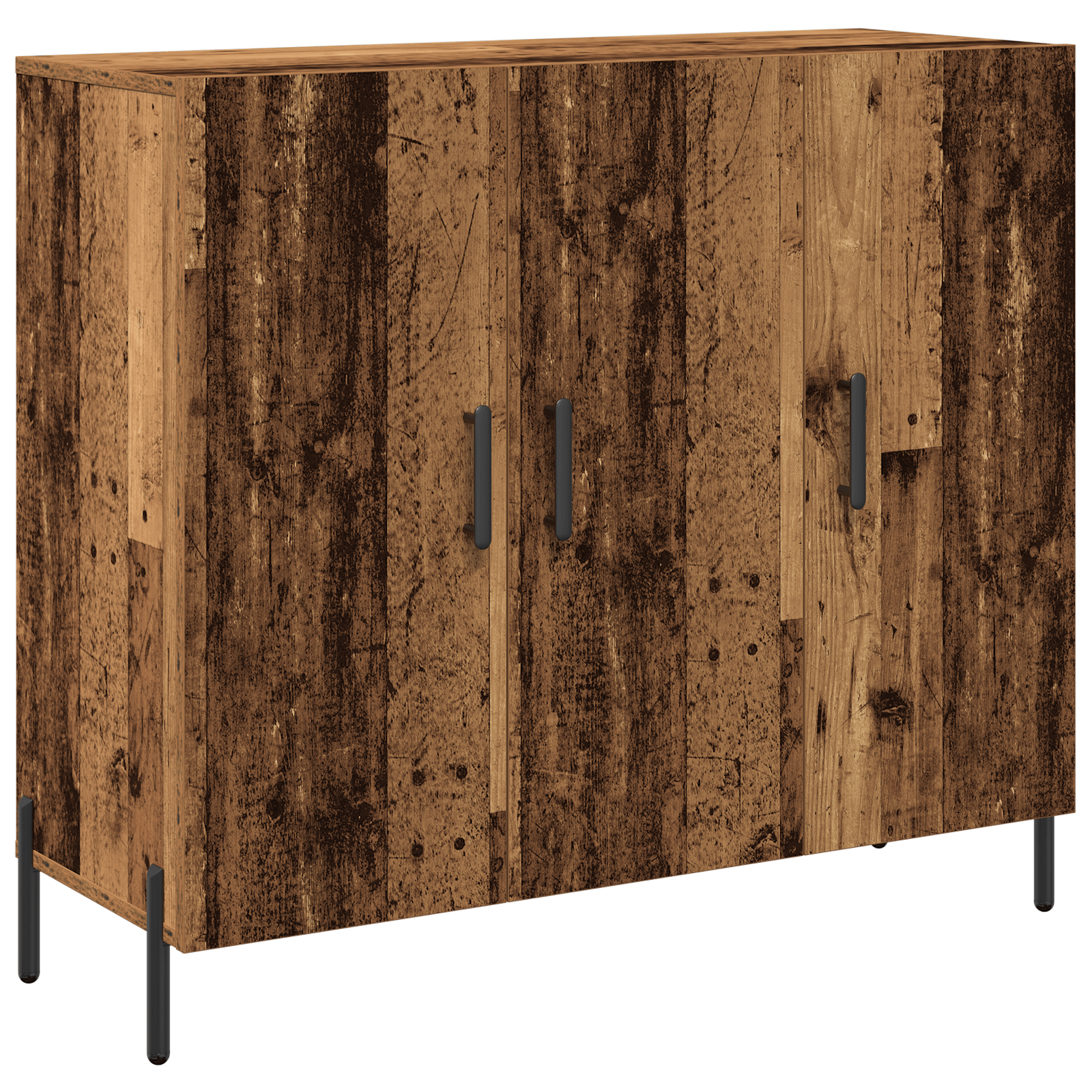 bufet vidalXL din lemn vechi 90x34x80 cm, din lemn stratificat — imaginea 2