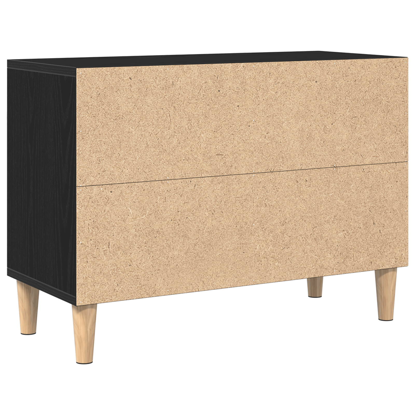 Cabinet TV din stejar negru - 69.5x30x50 cm, Fabricat din lemn prelucrat — imaginea 5