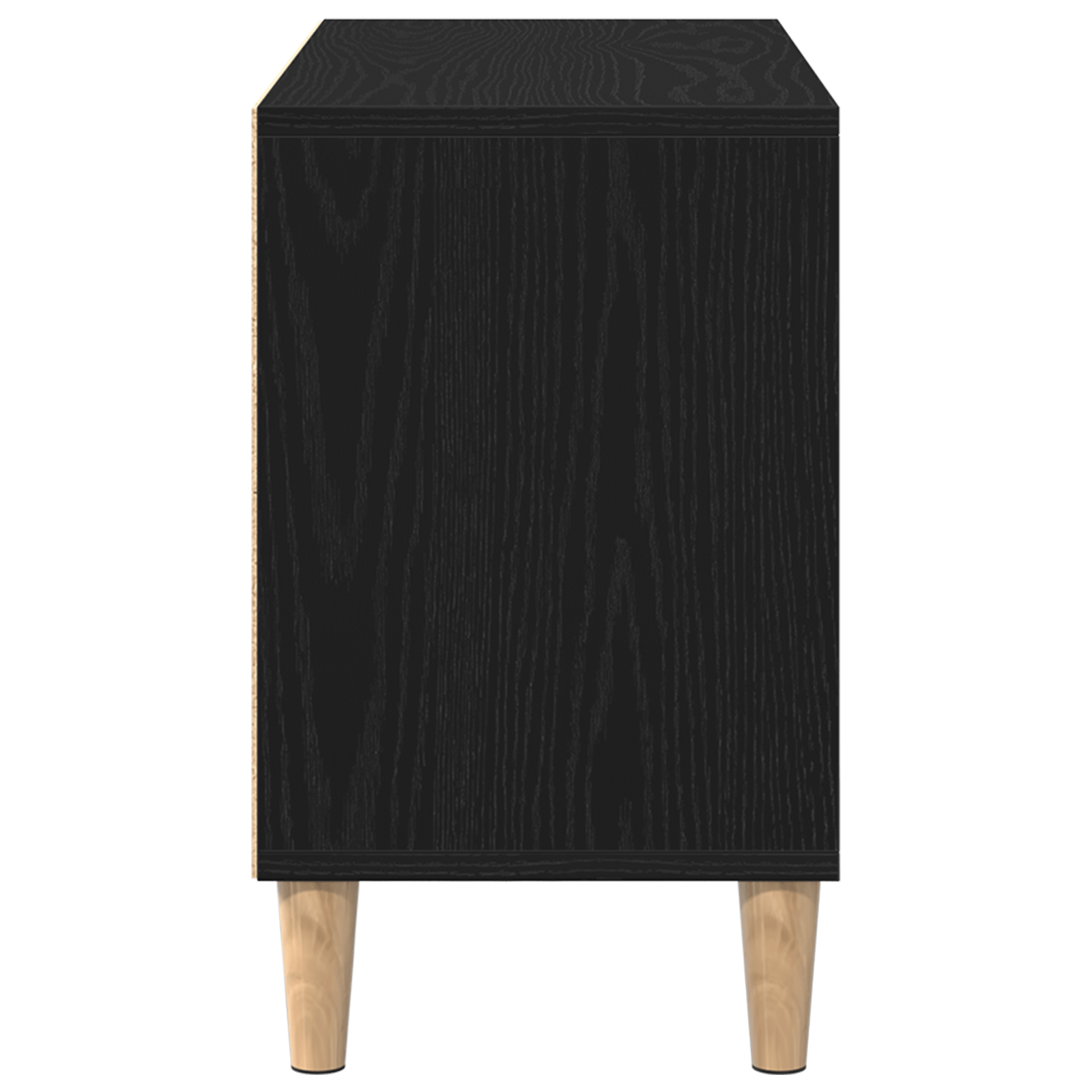 Cabinet TV din stejar negru - 69.5x30x50 cm, Fabricat din lemn prelucrat — imaginea 7