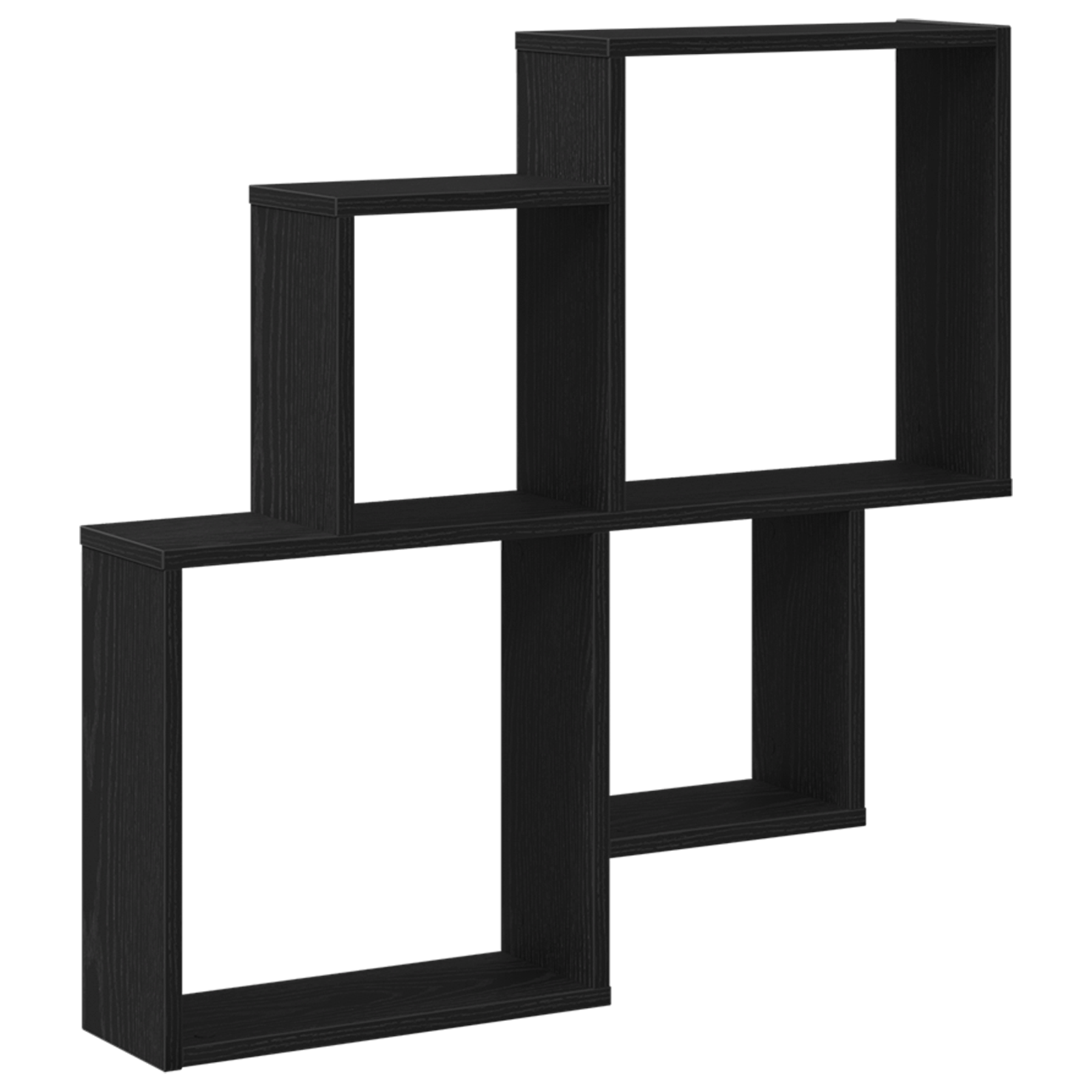 Dulap de perete Stejar negru 80x15x78,5 cm - Lemn compozit — imaginea 2