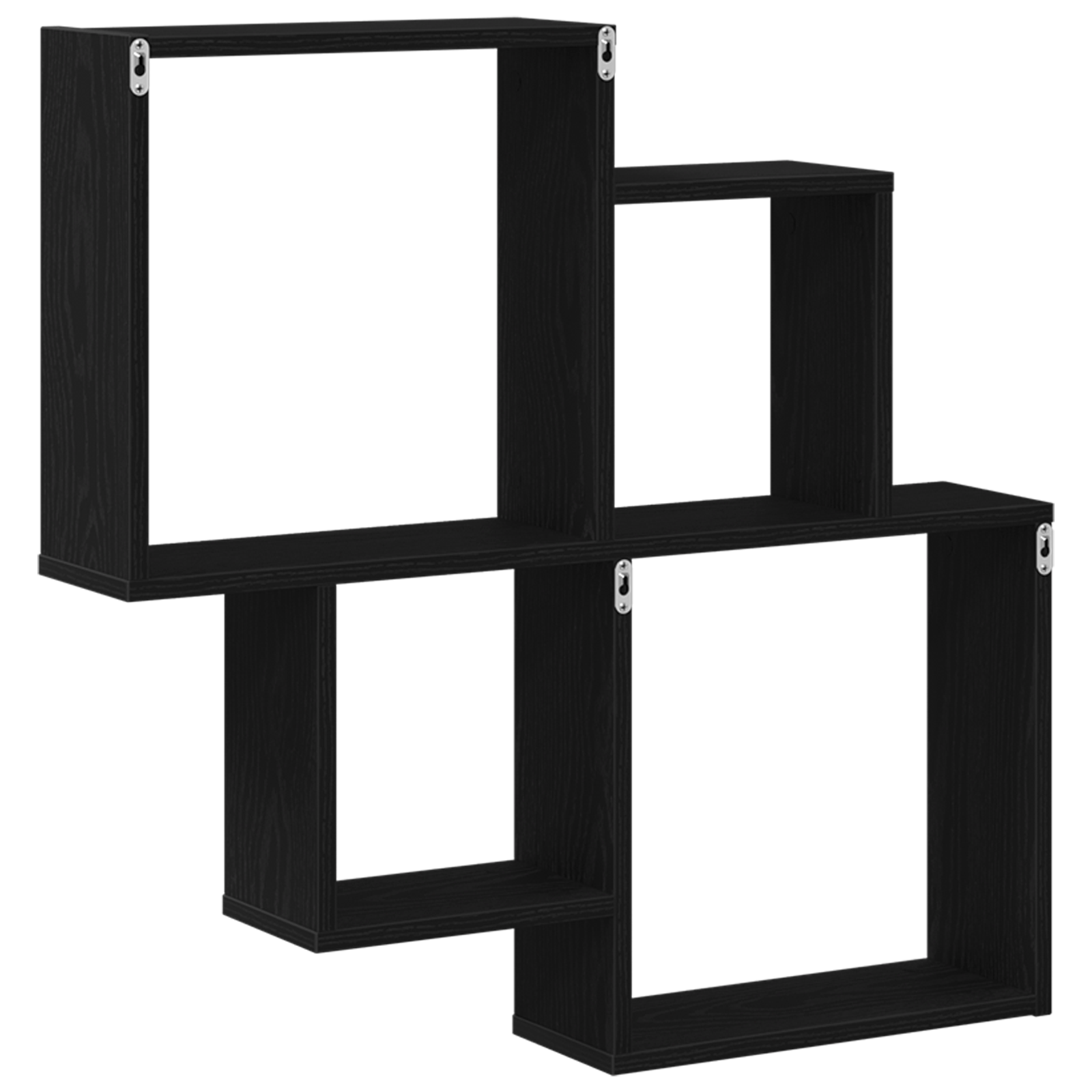 Dulap de perete Stejar negru 80x15x78,5 cm - Lemn compozit — imaginea 5