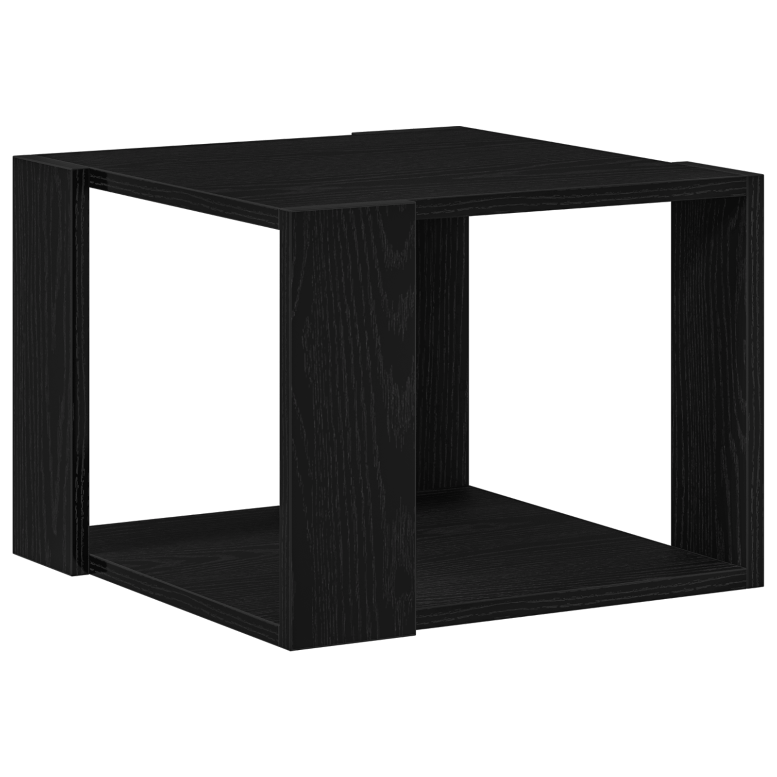 Masuta de cafea, stejar negru, 40x40x30 cm, lemn prelucrat — imaginea 2