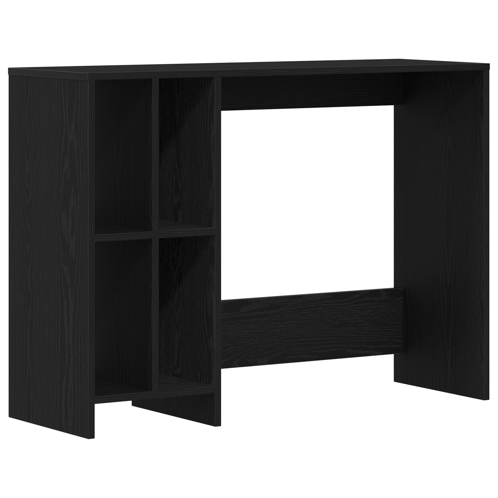 Birou Negru Stejar 102,5x35x75 cm din Lemn Ingineresc — imaginea 2