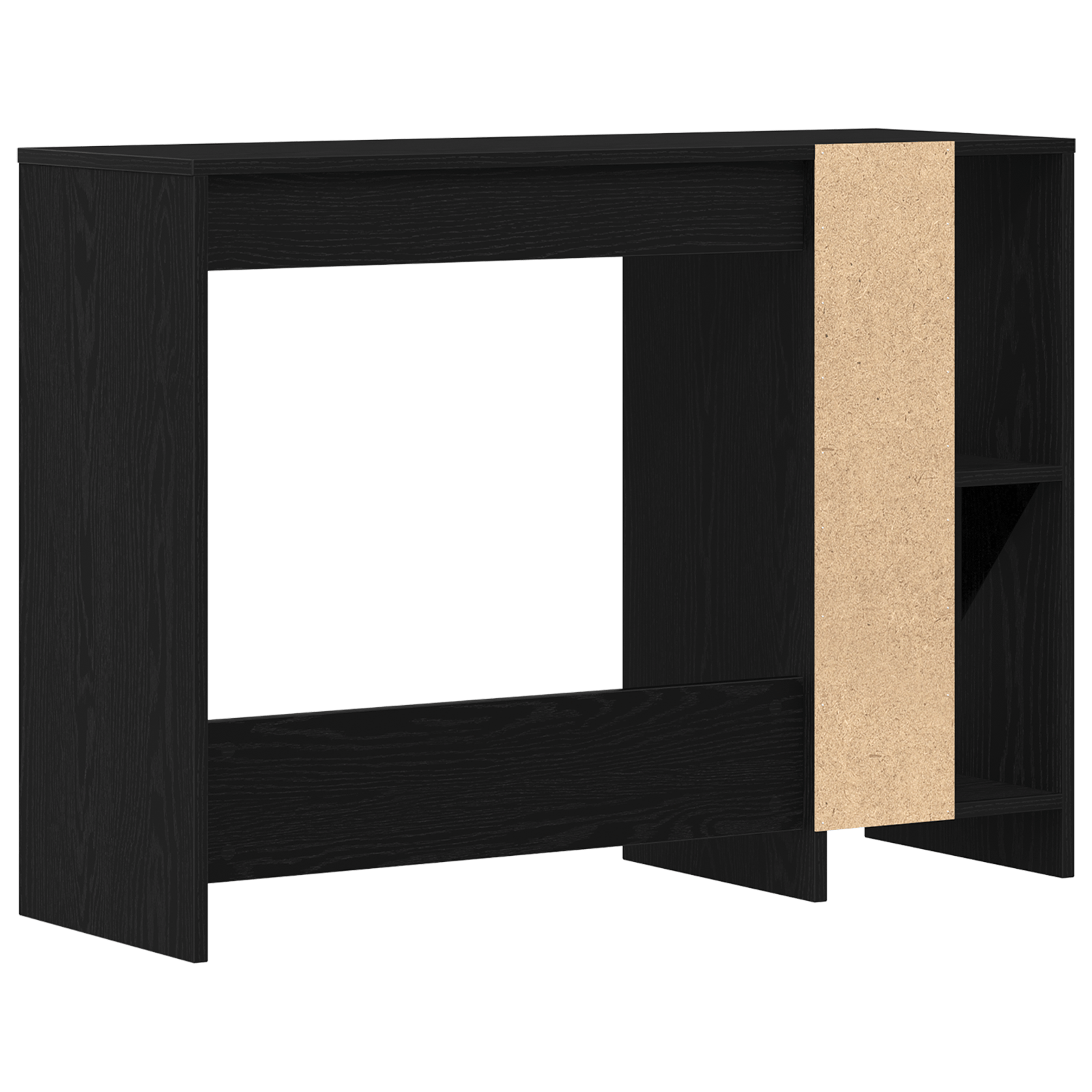 Birou Negru Stejar 102,5x35x75 cm din Lemn Ingineresc — imaginea 5