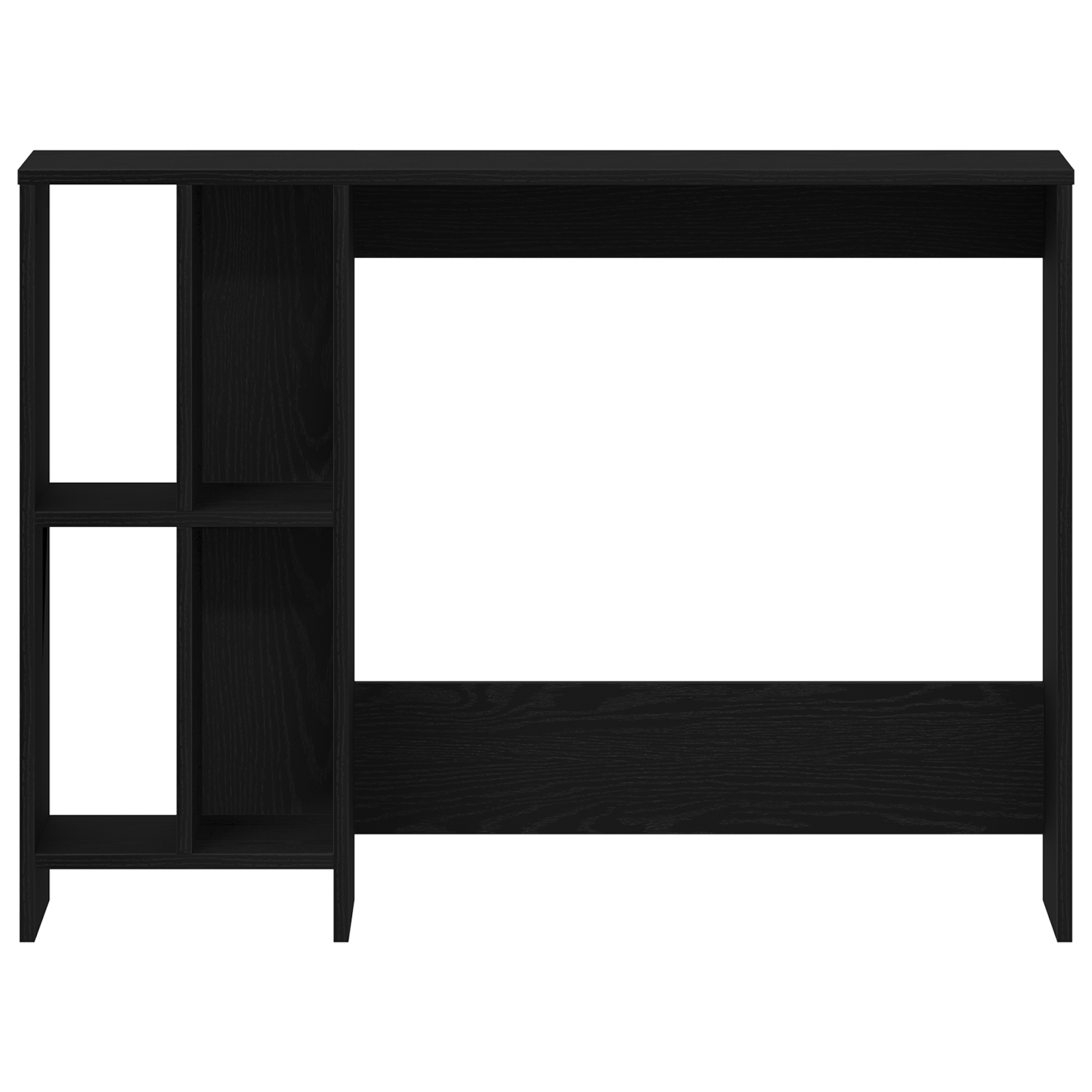 Birou Negru Stejar 102,5x35x75 cm din Lemn Ingineresc — imaginea 6