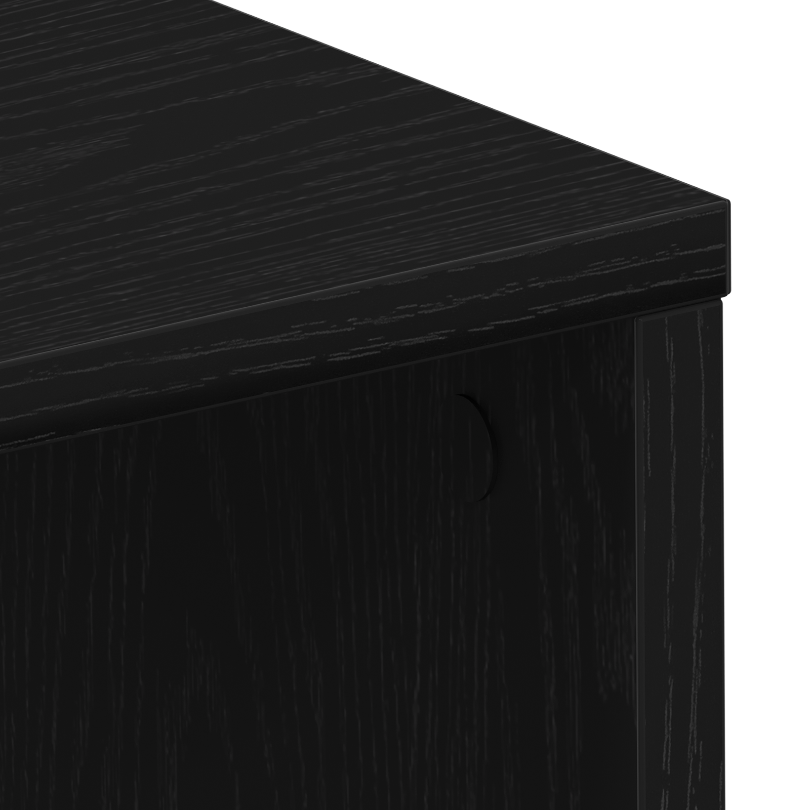 Birou Negru Stejar 102,5x35x75 cm din Lemn Ingineresc — imaginea 8