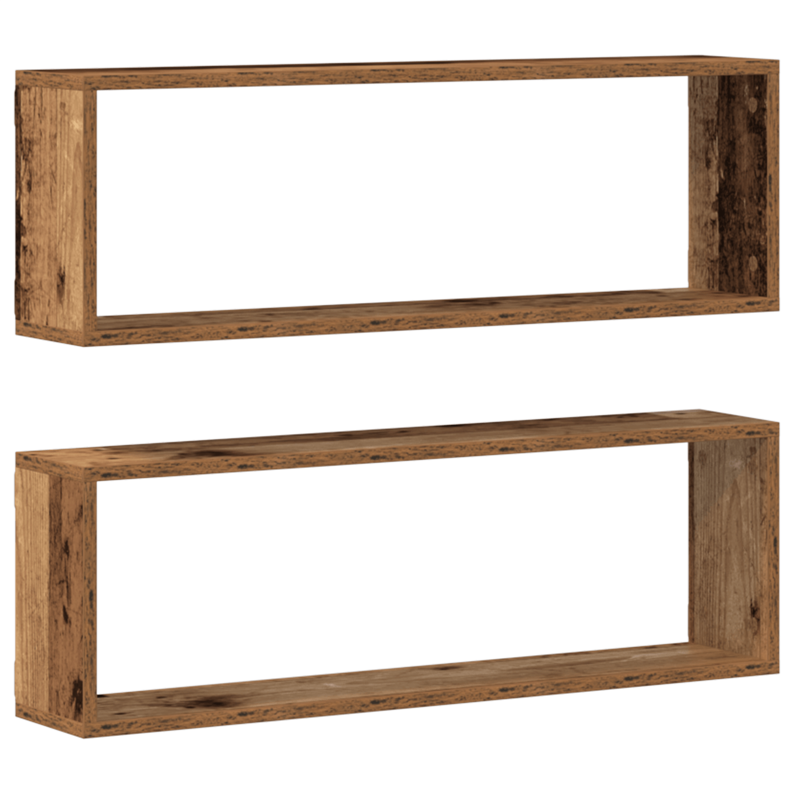 Set 2 rafturi din lemn vechi, 80x15x26 cm, lemn ingineresc — imaginea 6