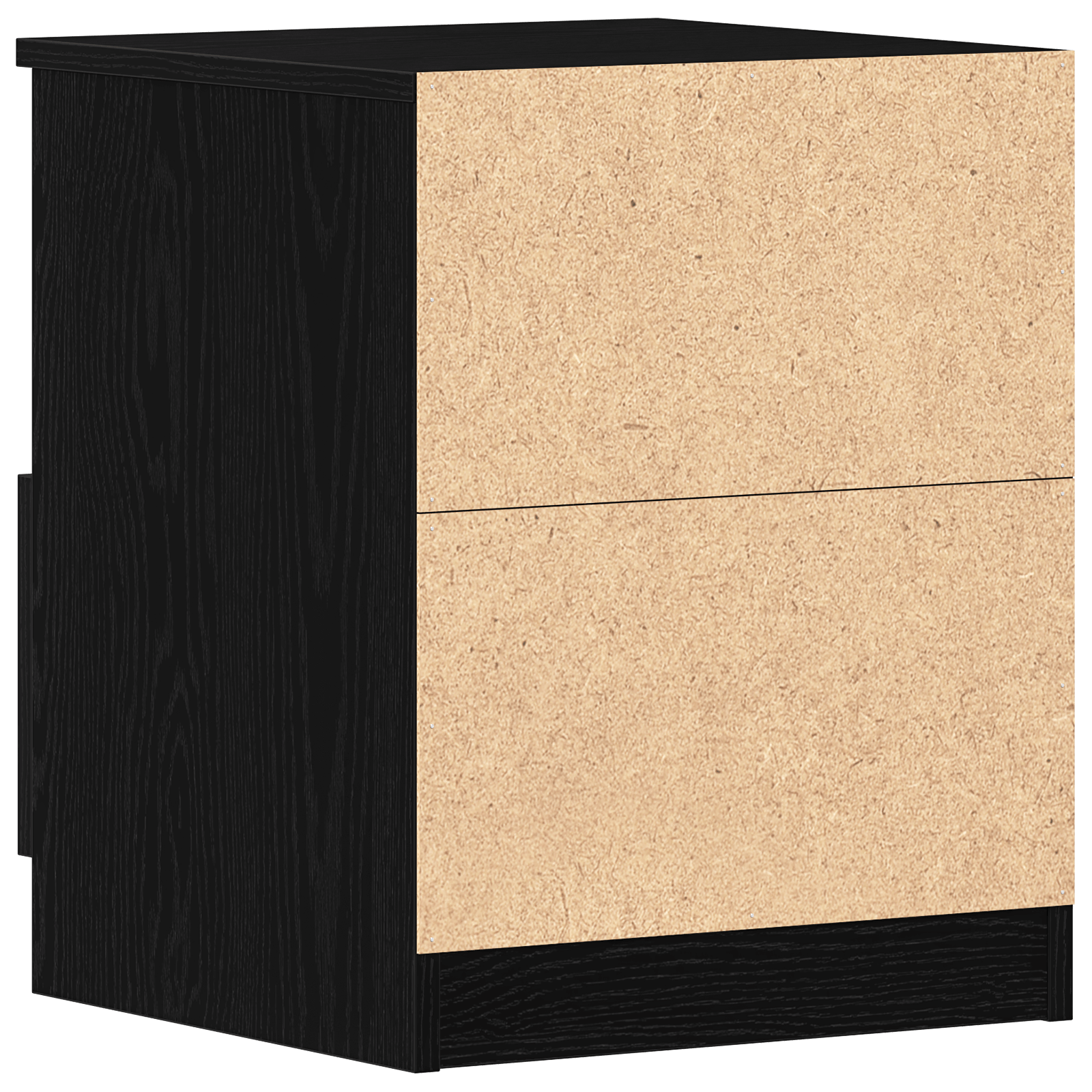 Noptiera 2 buc Negru Stejar 40x40x50 cm Lemn de aglomerat — imaginea 8