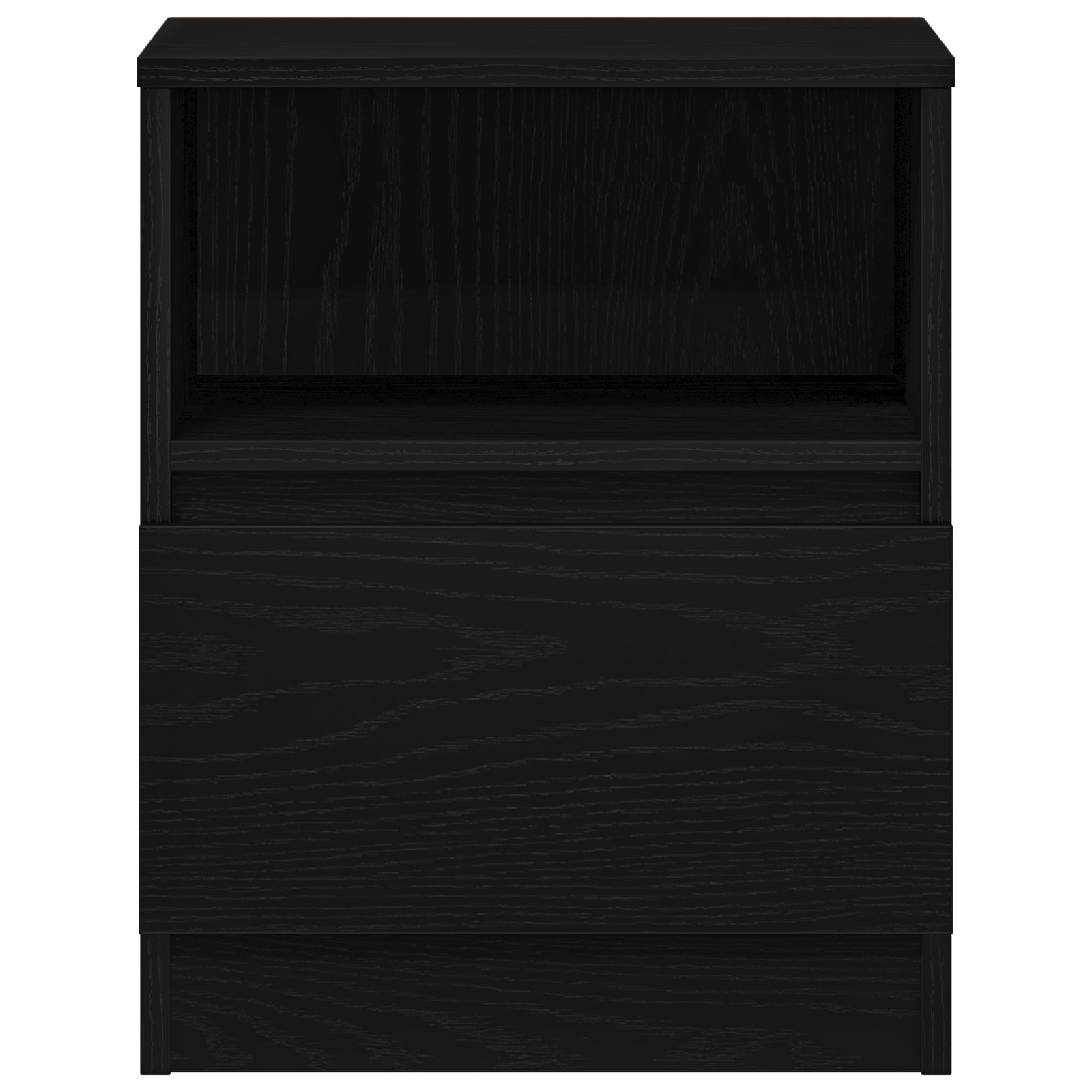 Noptiera 2 buc Negru Stejar 40x40x50 cm Lemn de aglomerat — imaginea 9