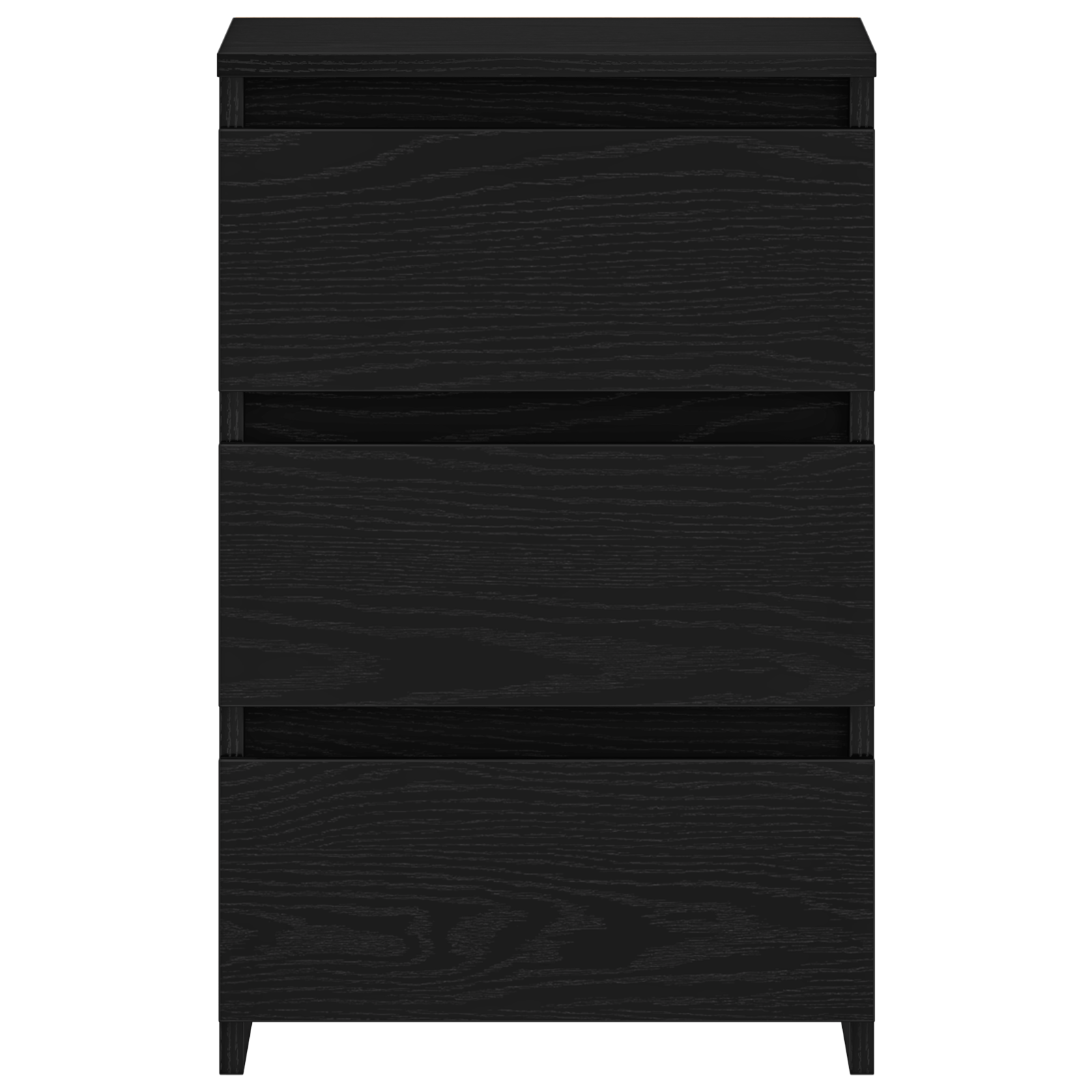 Noptiera 2 piese Stejar Negru 40x35x62,5 cm Lemn Compus — imaginea 8