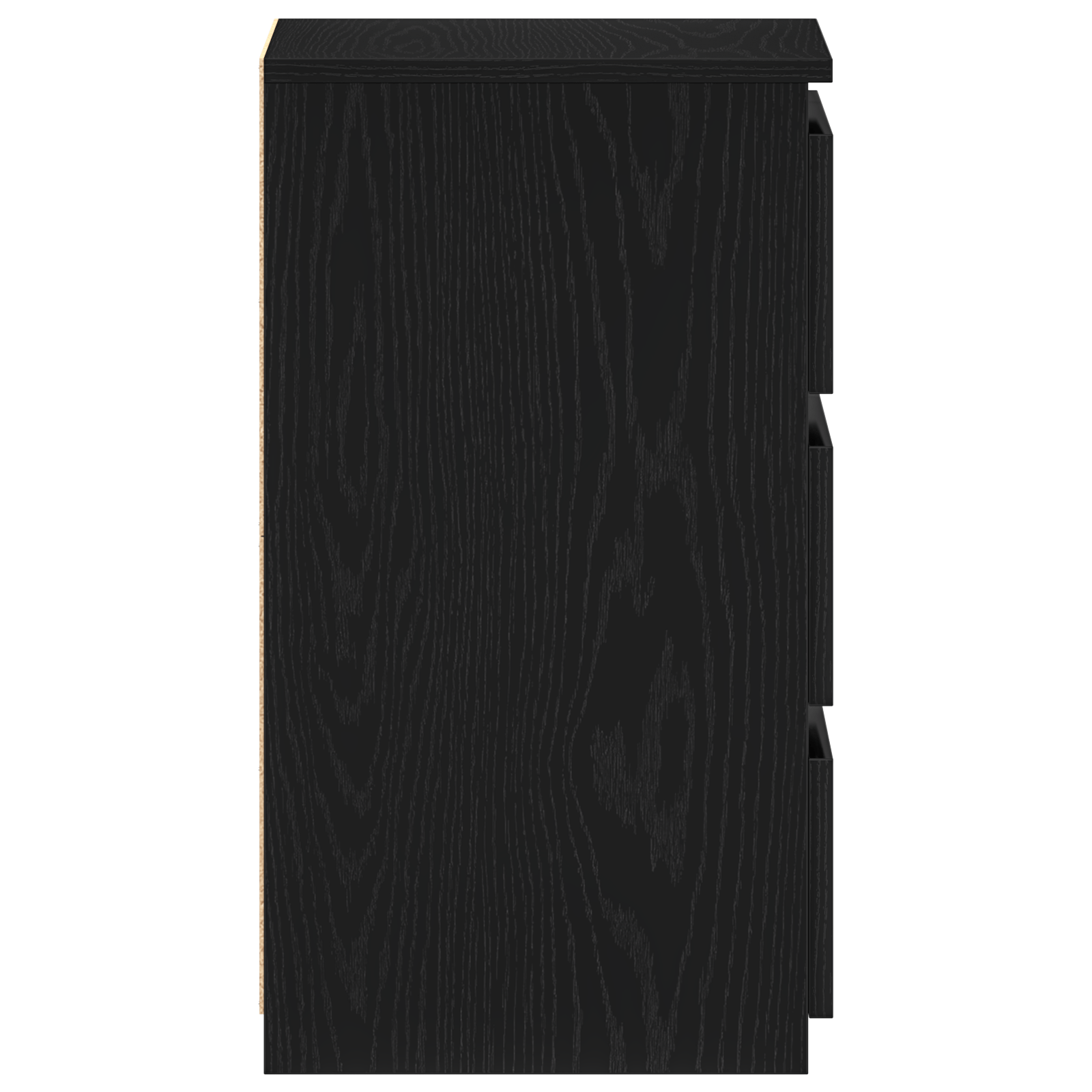 Noptiera 2 piese Stejar Negru 40x35x62,5 cm Lemn Compus — imaginea 9