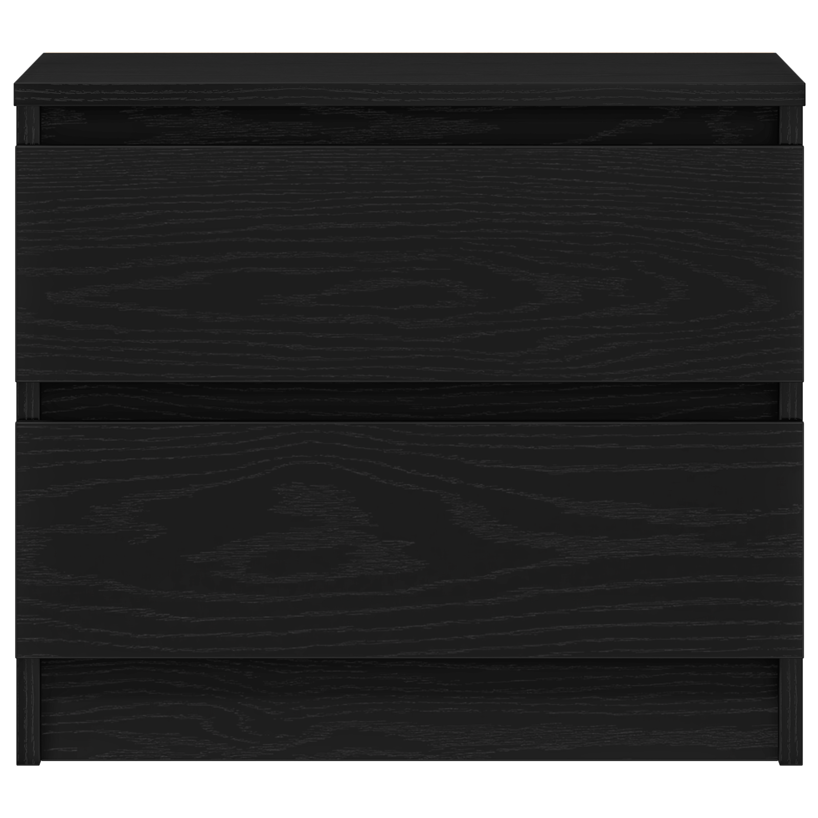 Noptiera 2 buc Negru Stejar 50x40x43,5 cm din lemn aglomerat — imaginea 8