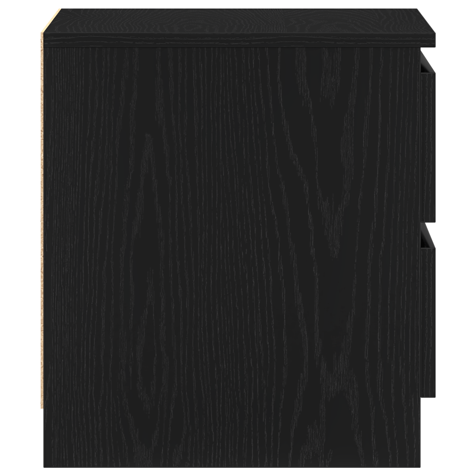 Noptiera 2 buc Negru Stejar 50x40x43,5 cm din lemn aglomerat — imaginea 9