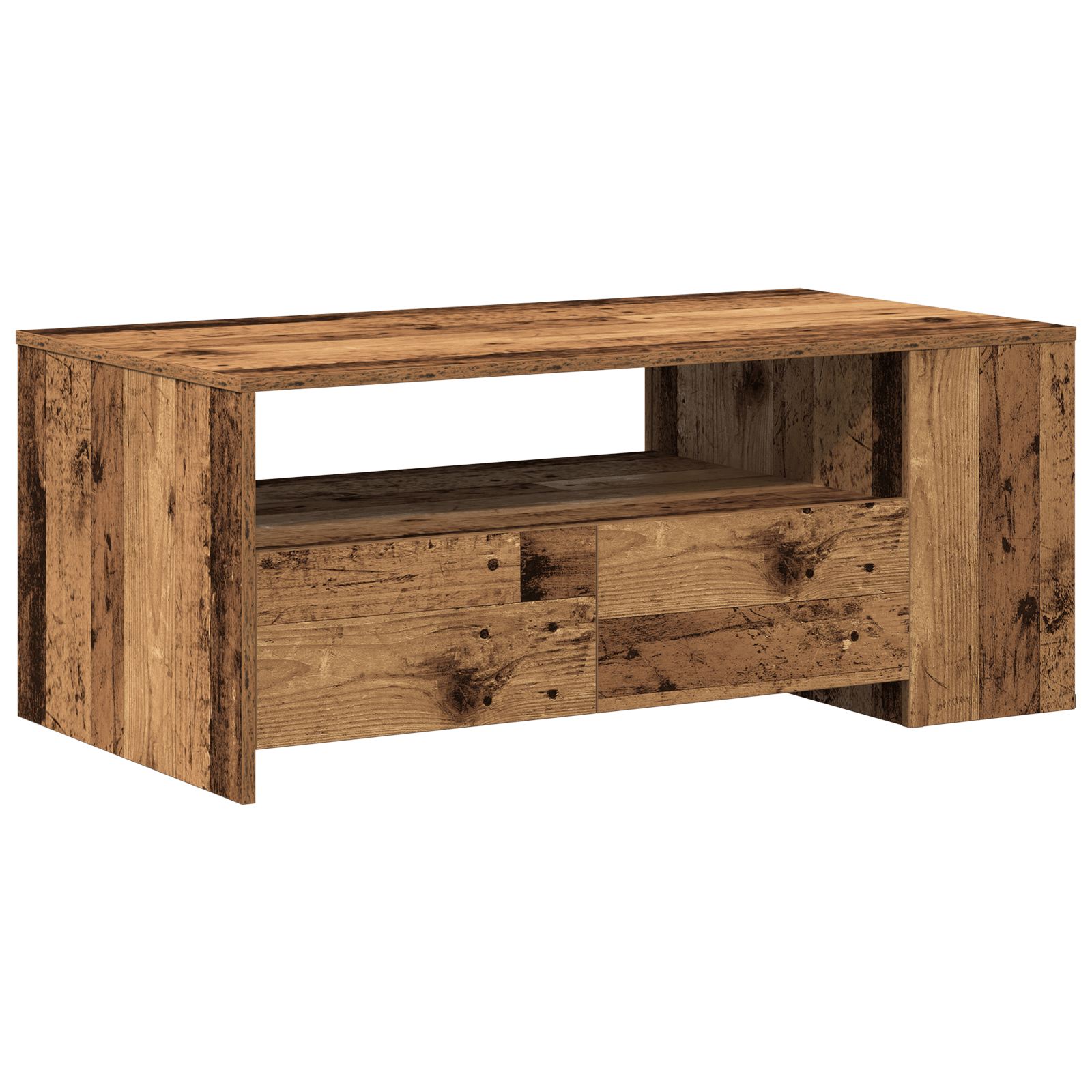 Masuta de cafea, lemn vechi, 102x55x45 cm, lemn prelucrat — imaginea 2
