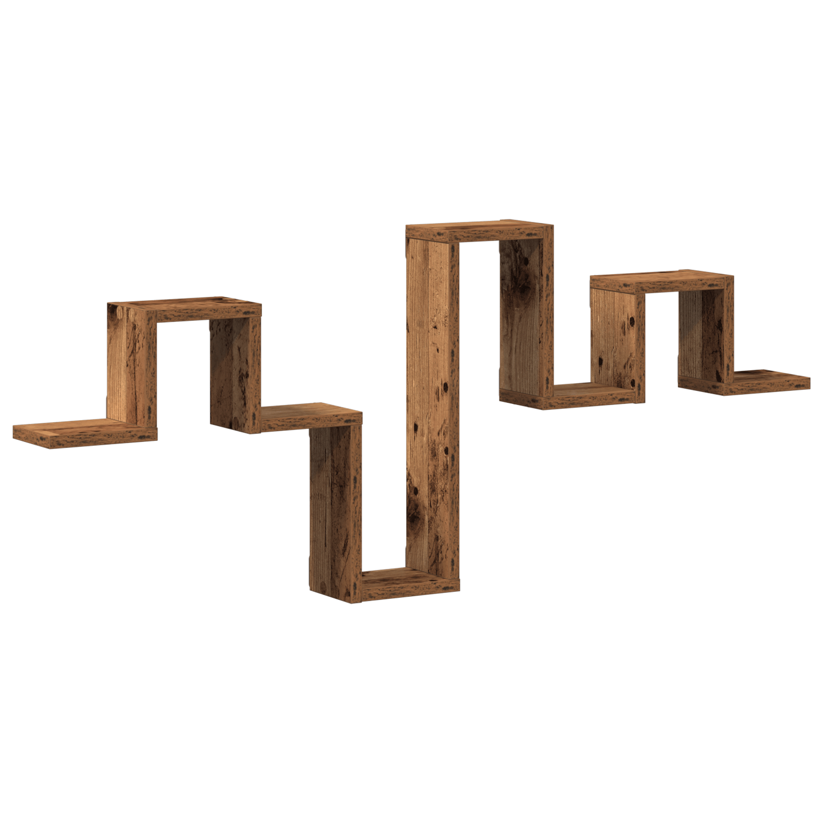 Raft din Lemn Vechi 104,5x10x43 cm din Lemn Ingineresc — imaginea 2