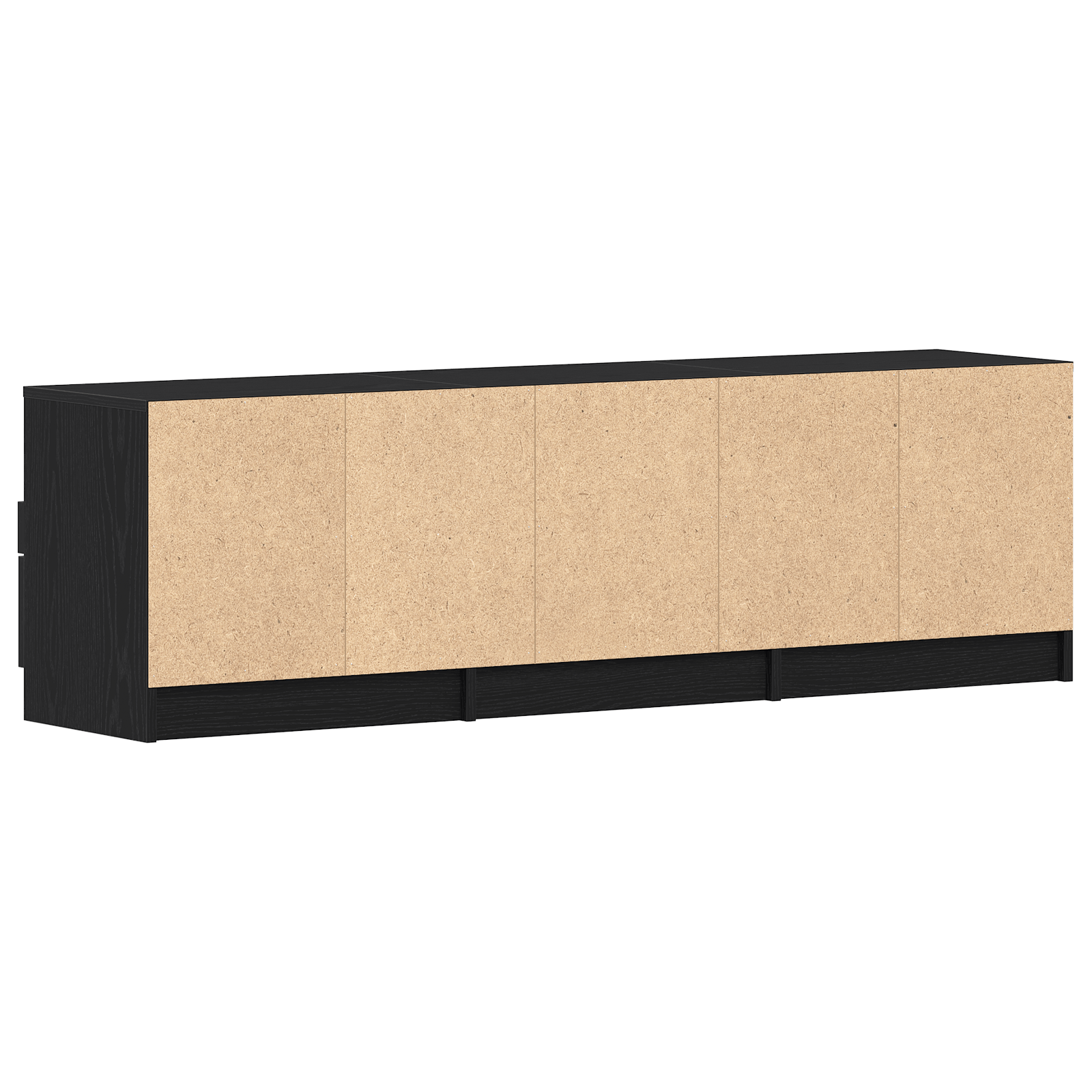 Dulap TV, stejar negru, 150x33,5x45 cm, lemn prelucrat — imaginea 5