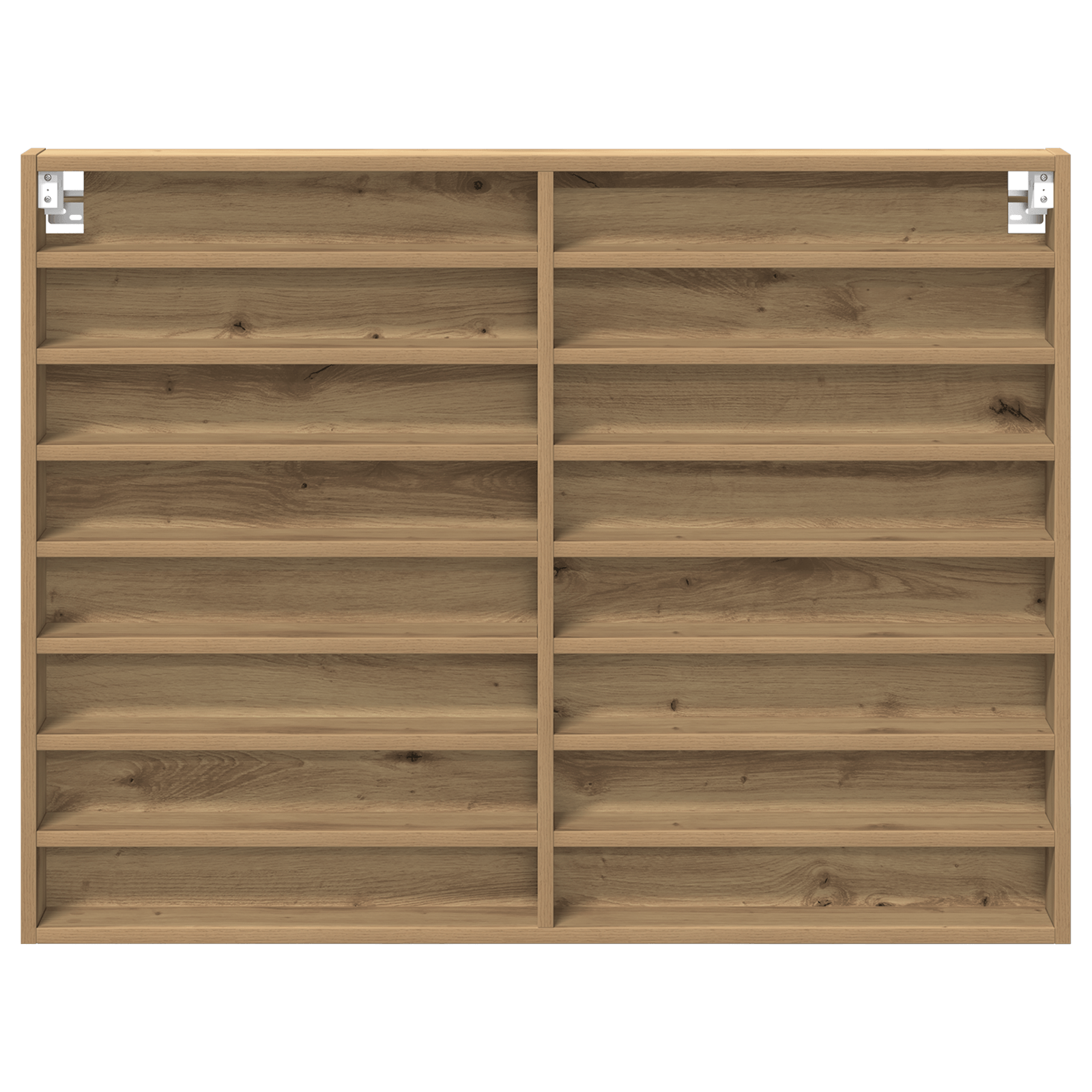 Dulap cu vitrina, stejar artizanal 100x8,5x75 cm lemn prelucrat — imaginea 6