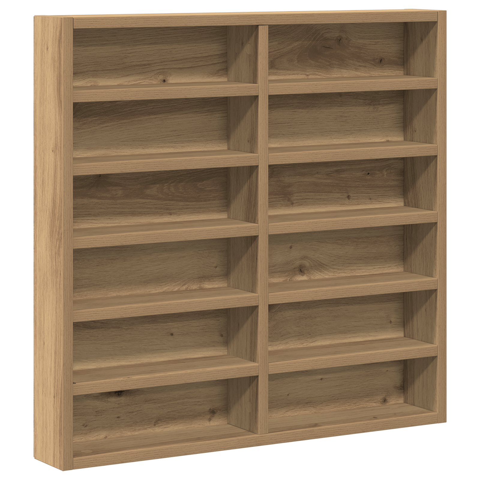 Dulap cu vitrina, stejar artizanal 60x8,5x58 cm lemn prelucrat — imaginea 2