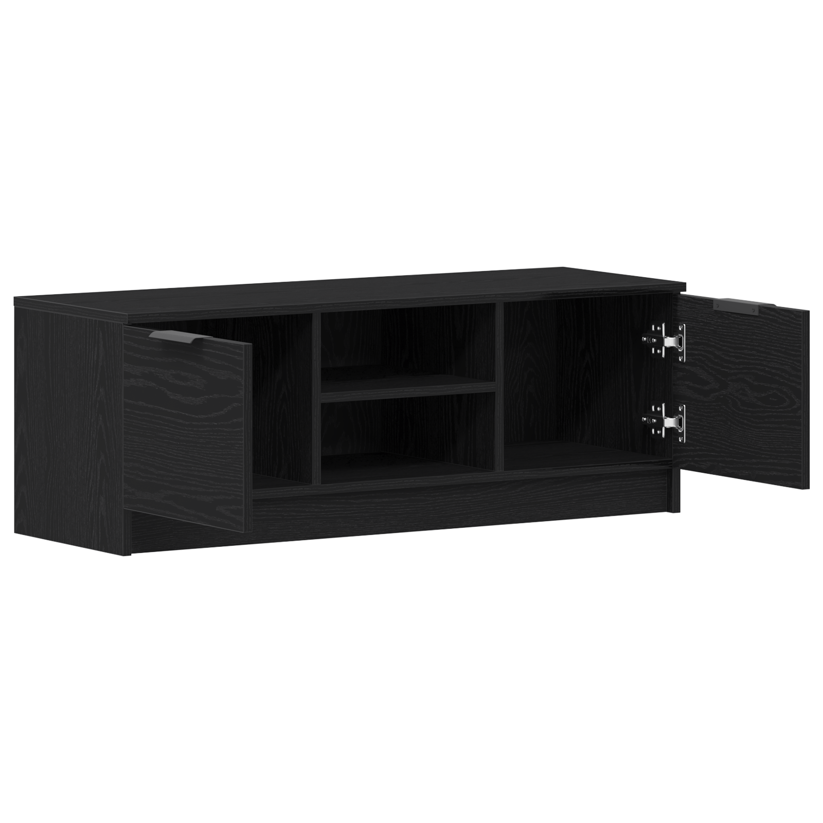 Dulap TV, stejar negru, 102x35x36,5 cm, lemn prelucrat — imaginea 5