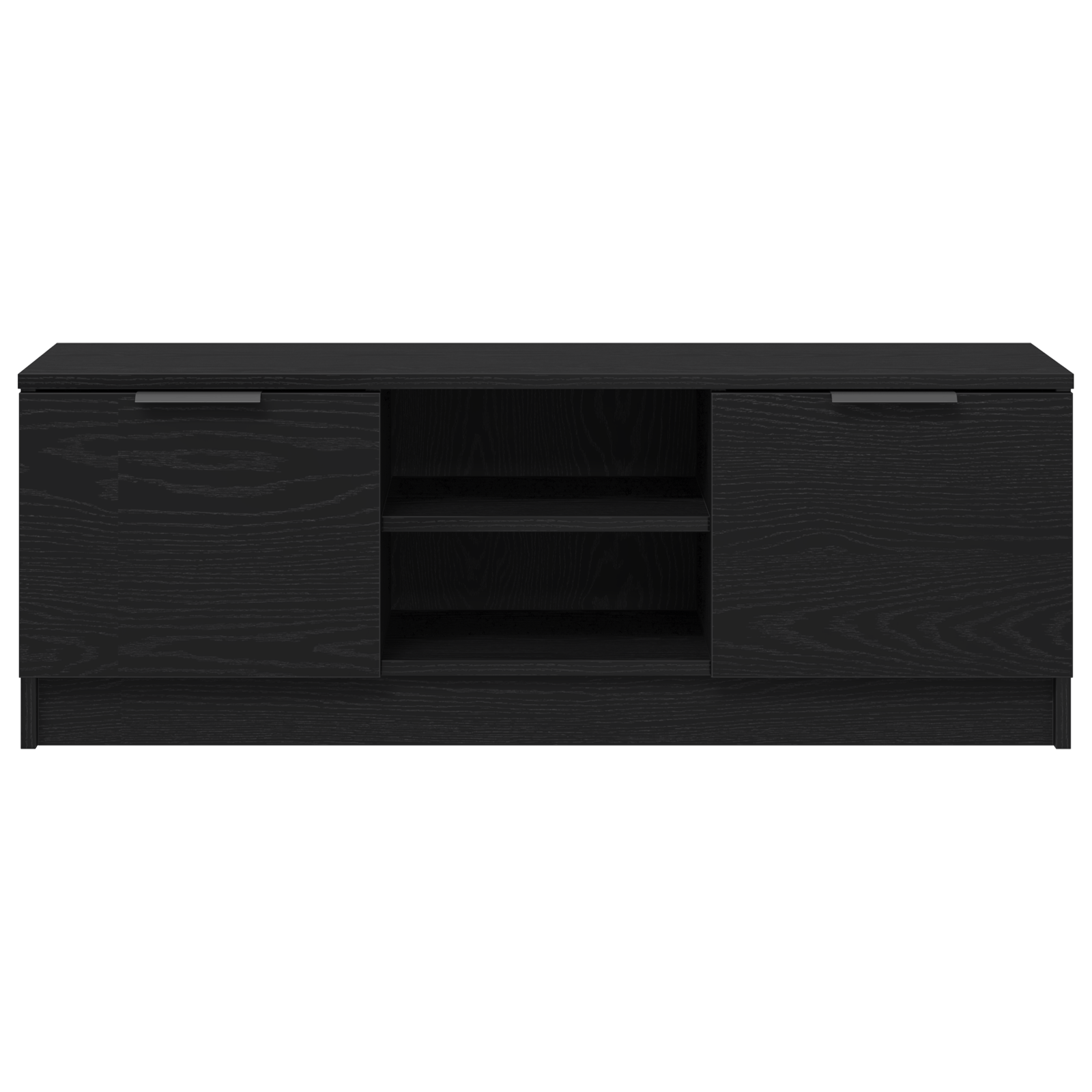 Dulap TV, stejar negru, 102x35x36,5 cm, lemn prelucrat — imaginea 6