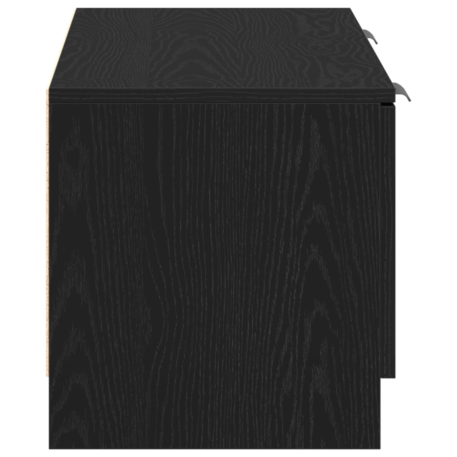 Dulap TV, stejar negru, 102x35x36,5 cm, lemn prelucrat — imaginea 7
