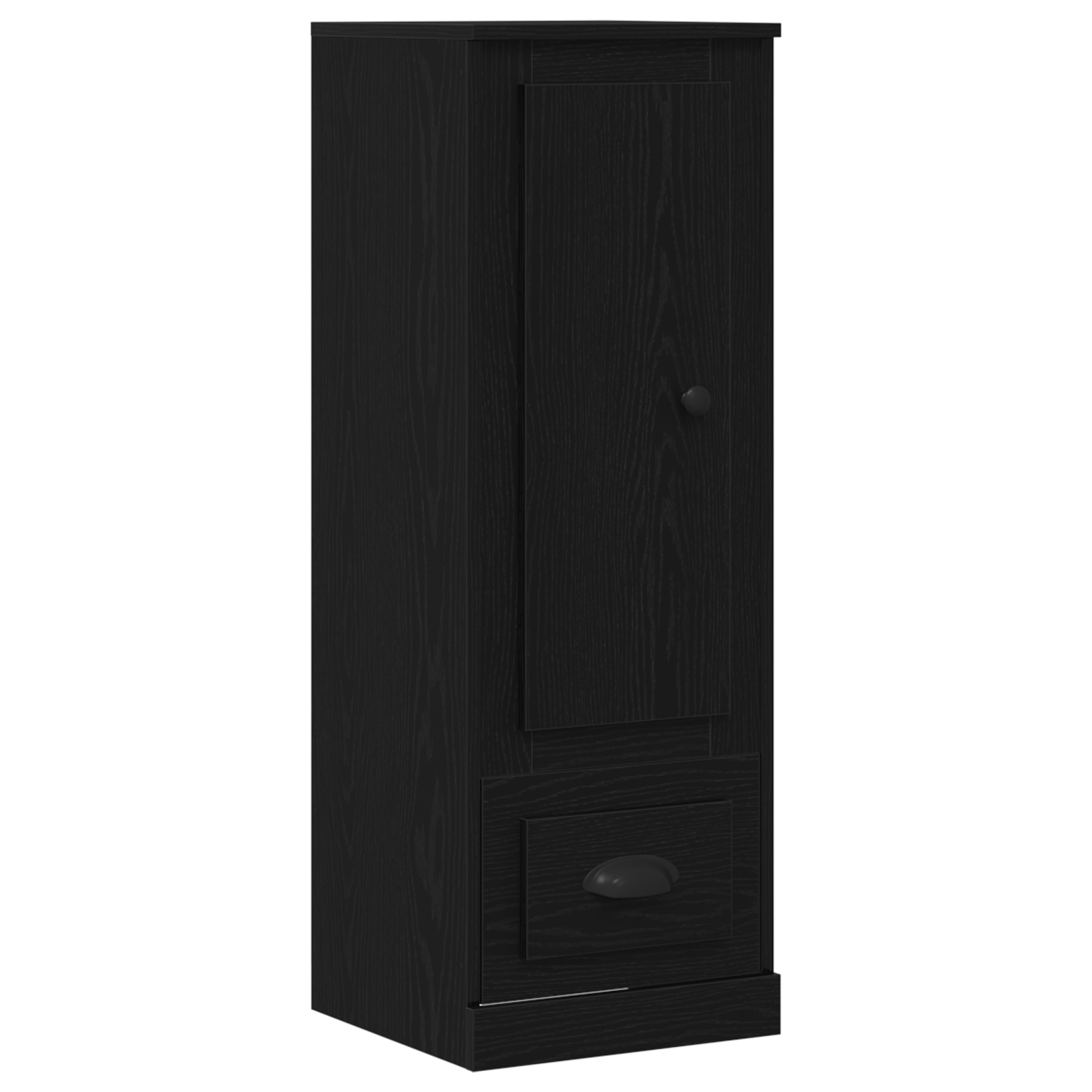 Dulap inalt, stejar negru, 36x35,5x103,5 cm, lemn prelucrat — imaginea 2